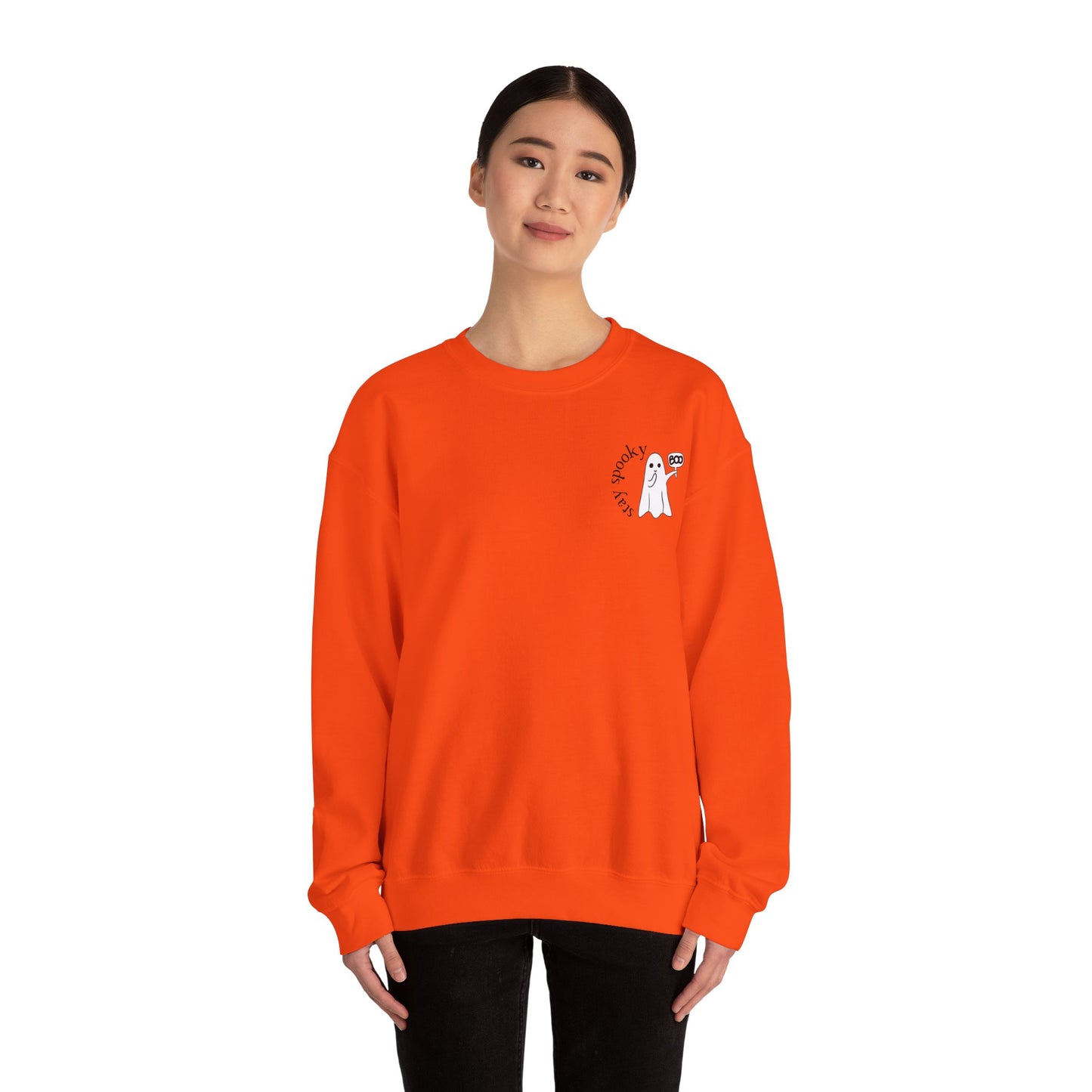 Enchanting "Stay Spooky" Ghost Sweatshirt - Cute Women's Halloween Shirt - Women's Fall Crewneck - BOO Ghost Sweatshirt