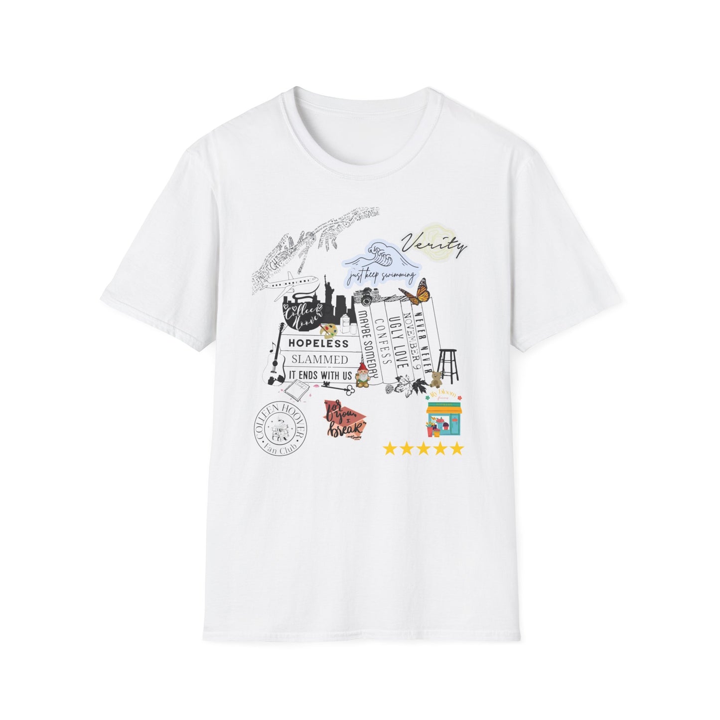 Colleen Hoover Theme Tshirt; Womens bookworm shirt; It Ends with Us; Maybe Someday; Ugly Love; Verity; Slammed; Booktok;