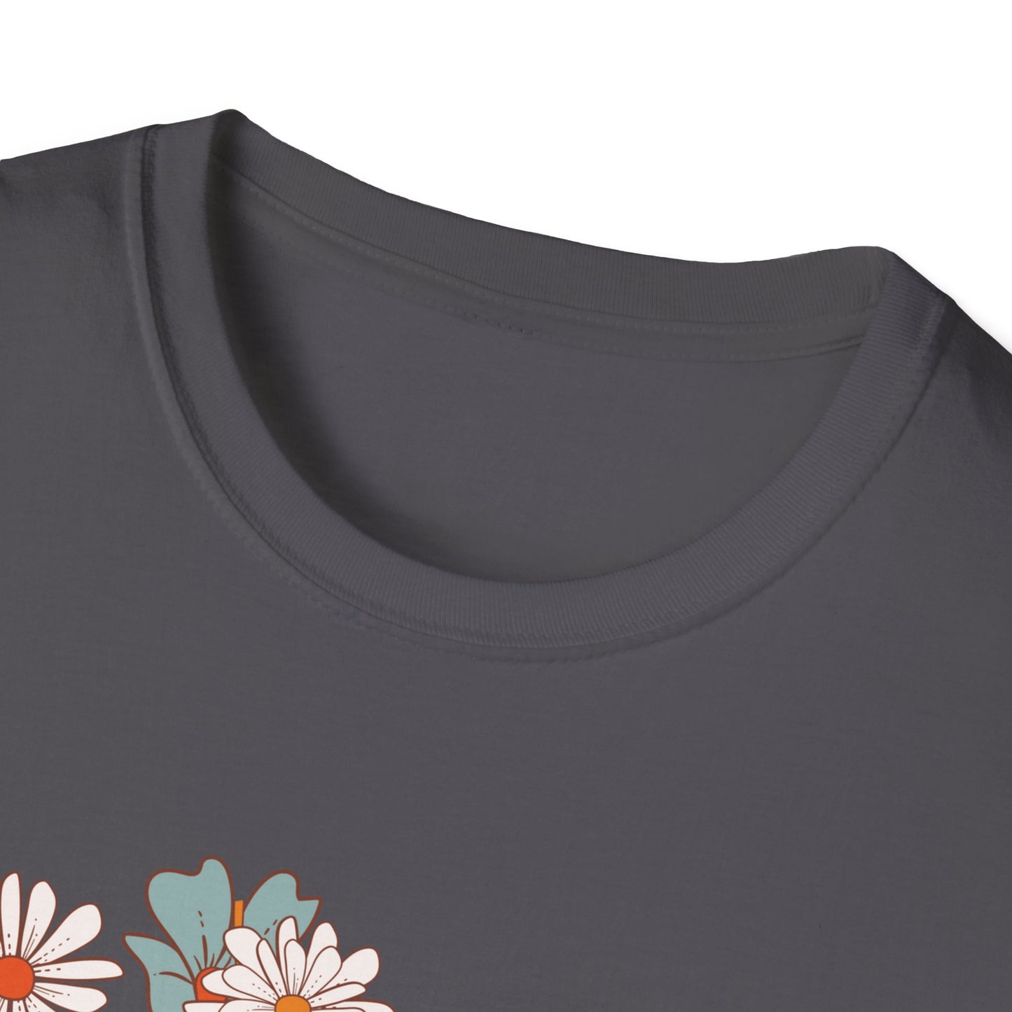 Fourth Grade Teacher T-Shirt - Retro Floral Design - Colorful Grade Level Tee