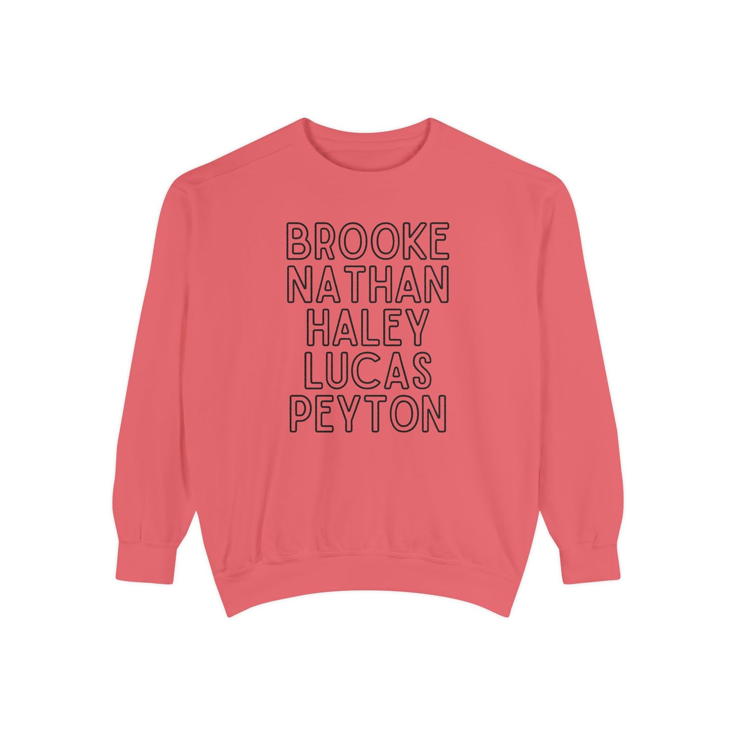 Ravens' Tree Hill Crew Neck Comfort Colors Sweatshirt - One Tree Hill Ravens Themed Shirt - OG Character Names