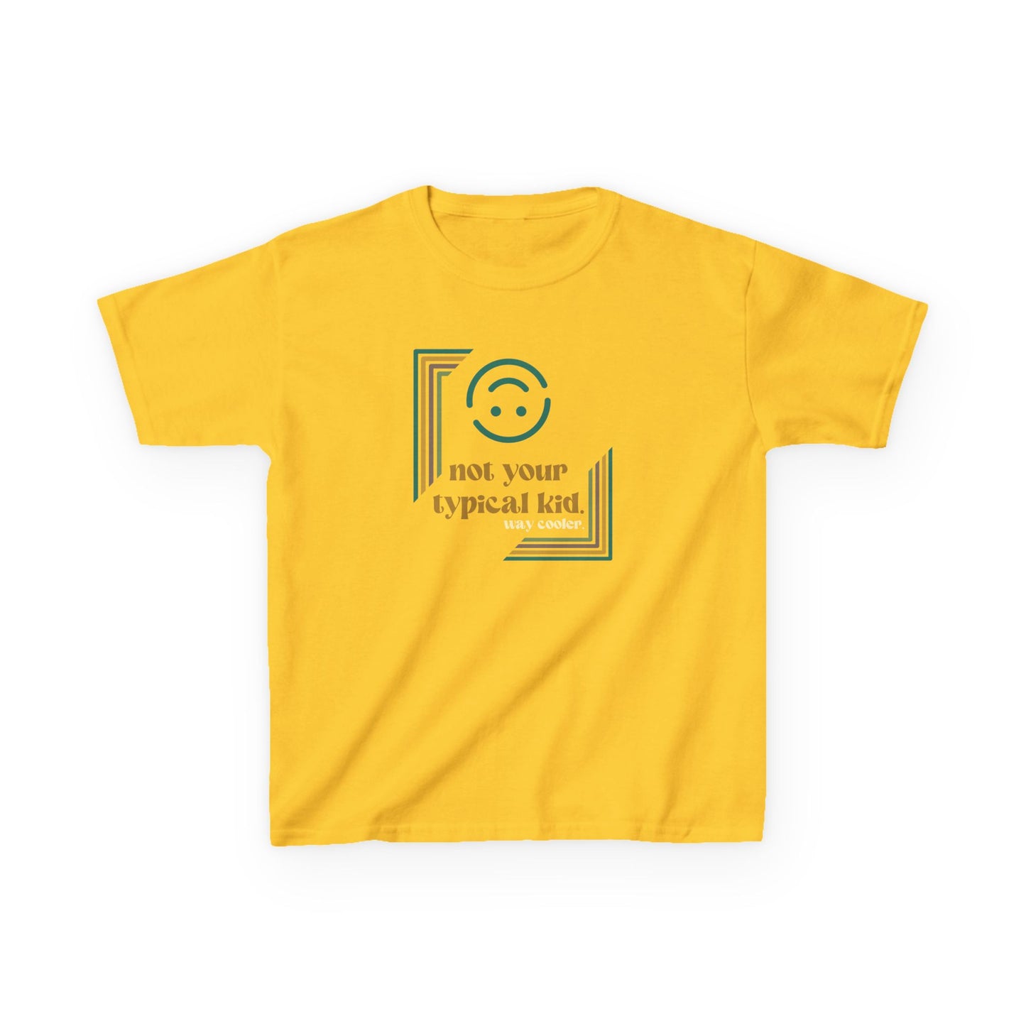Not Your Typical Kid Tee - Neurodiversity Acceptance - Fun Kids Heavy Cotton, Birthday Gift, Playdate Outfit, Casual Wear, Summer Style