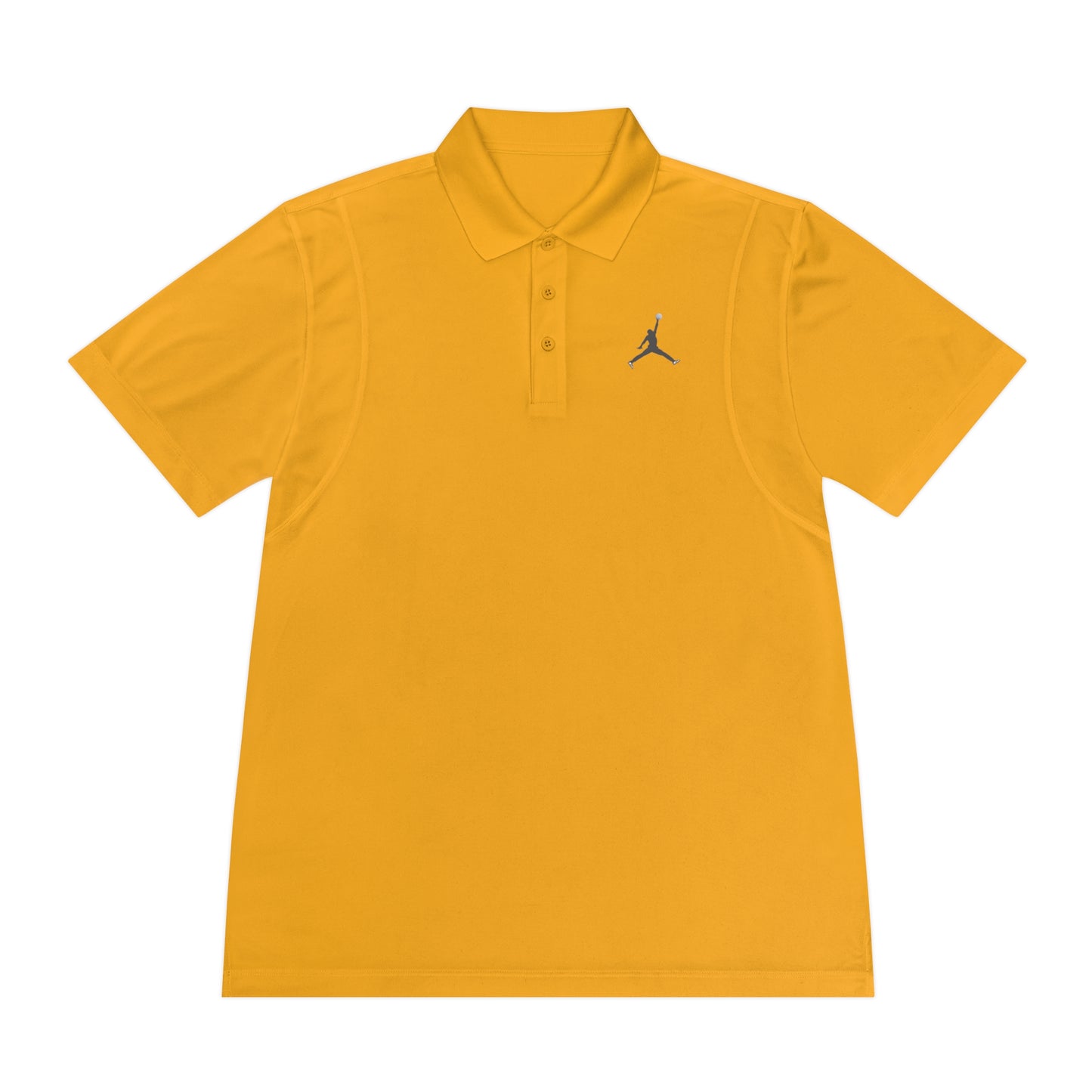 Men's Sport Polo Shirt; Golf Sports Men's Polo Shirt with Jordan Sign and Golf Ball Motif- Jordan Inspired Golf Apparel