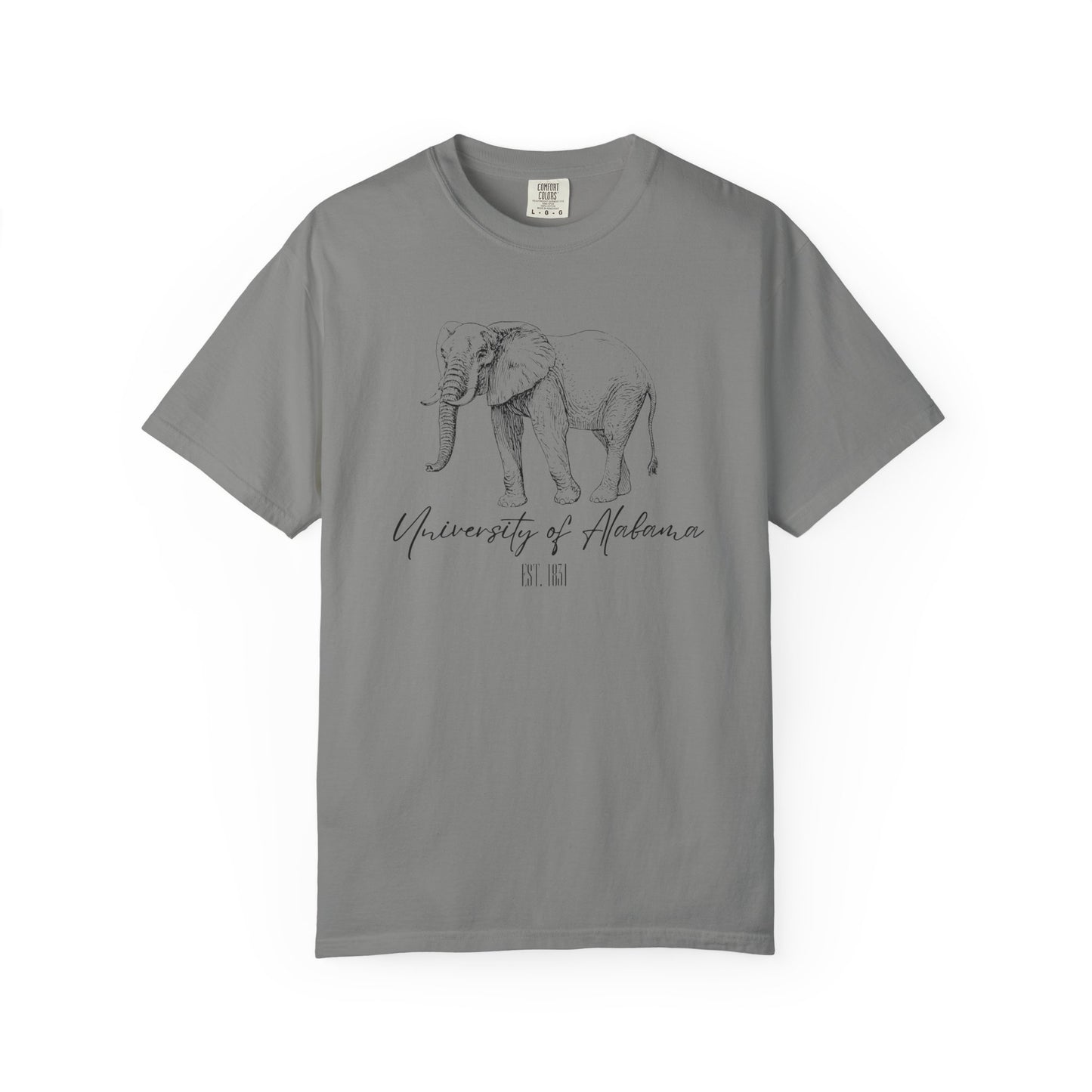 Crimson Tide Spirit T-Shirt - Majestic Elephant Design - University of Alabama Est. 1831