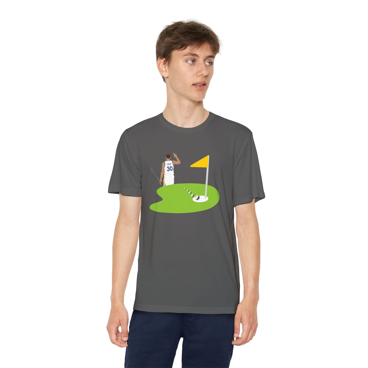 Kids Steph Curry Golf Tee - Steph Curry T Shirt- Athletic Shirt for Kids- Youth Competitor Tee - Curry Golf Adventure