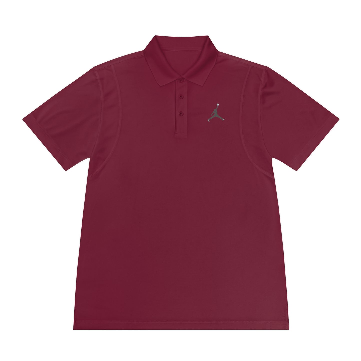 Men's Sport Polo Shirt; Golf Sports Men's Polo Shirt with Jordan Sign and Golf Ball Motif- Jordan Inspired Golf Apparel