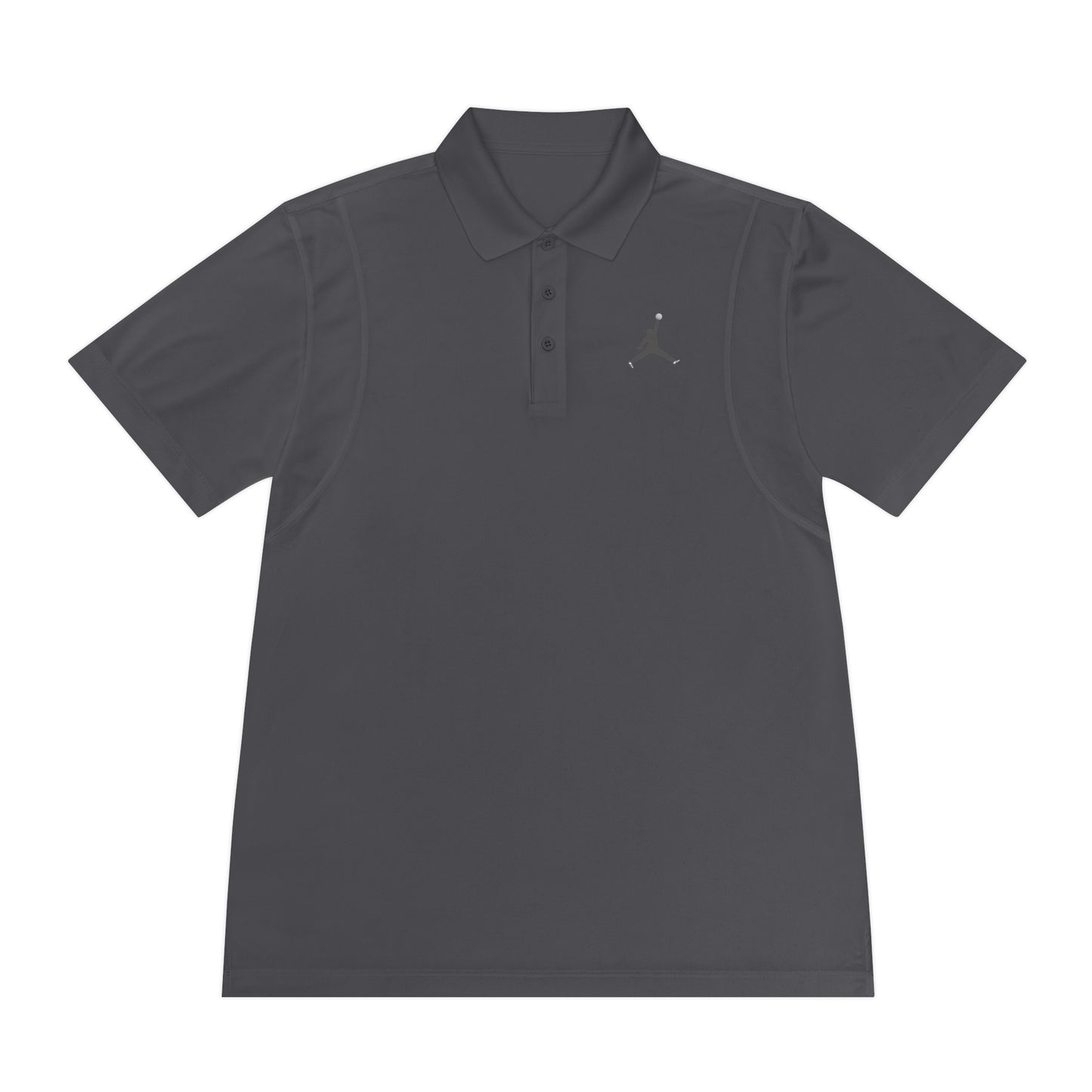 Men's Sport Polo Shirt; Golf Sports Men's Polo Shirt with Jordan Sign and Golf Ball Motif- Jordan Inspired Golf Apparel
