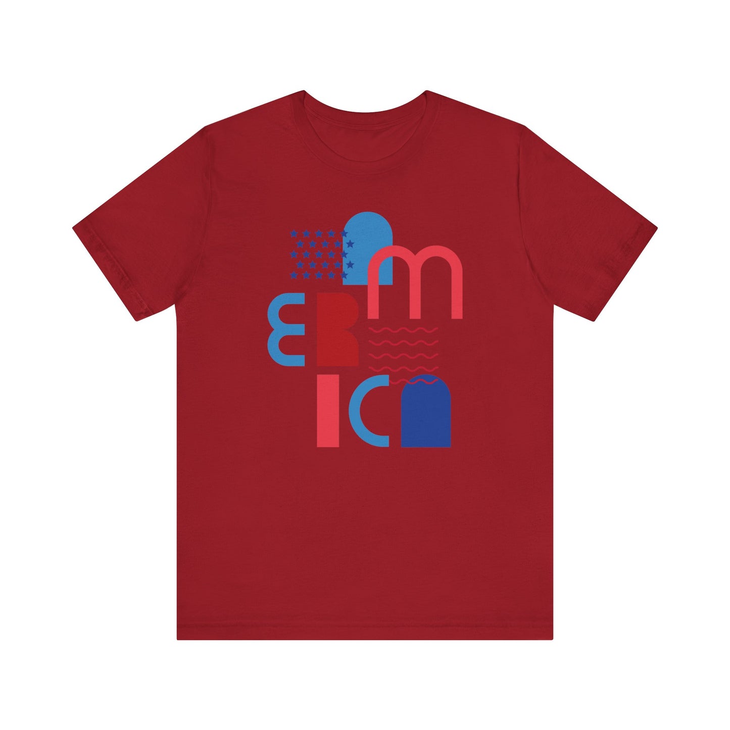 Patriotic Tee, America Shirt, Fourth of July Top, Memorial Day Apparel, Veterans Day T-Shirt, Unisex Jersey Short Sleeve Tee