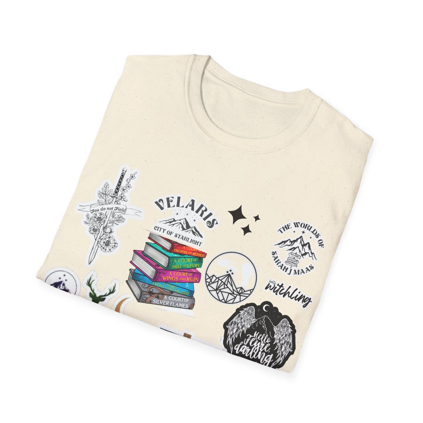 Sarah J Maas Theme Book T Shirt; A Court of Thorns and Roses; Throne of Glass; BookTok; Women's Bookworm tee; Fiction; Book lover; Read