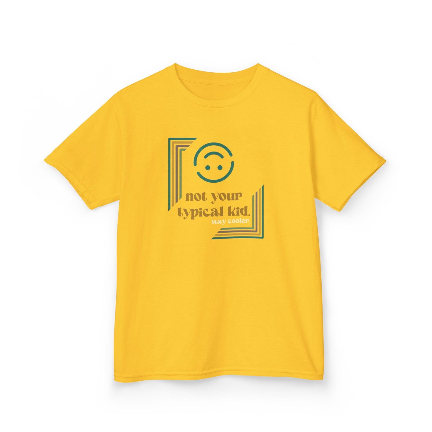Not Your Typical Kid Tee - Neurodiversity Acceptance - Fun Kids Heavy Cotton, Birthday Gift, Playdate Outfit, Casual Wear, Summer Style