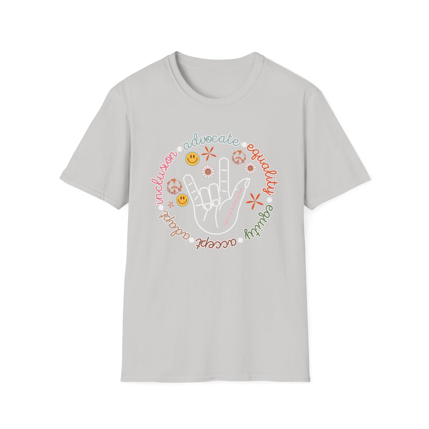 Special Education Teacher Shirt - Retro Theme Advocate Inclusion and Equality - Teacher appreciation - Teacher Tee