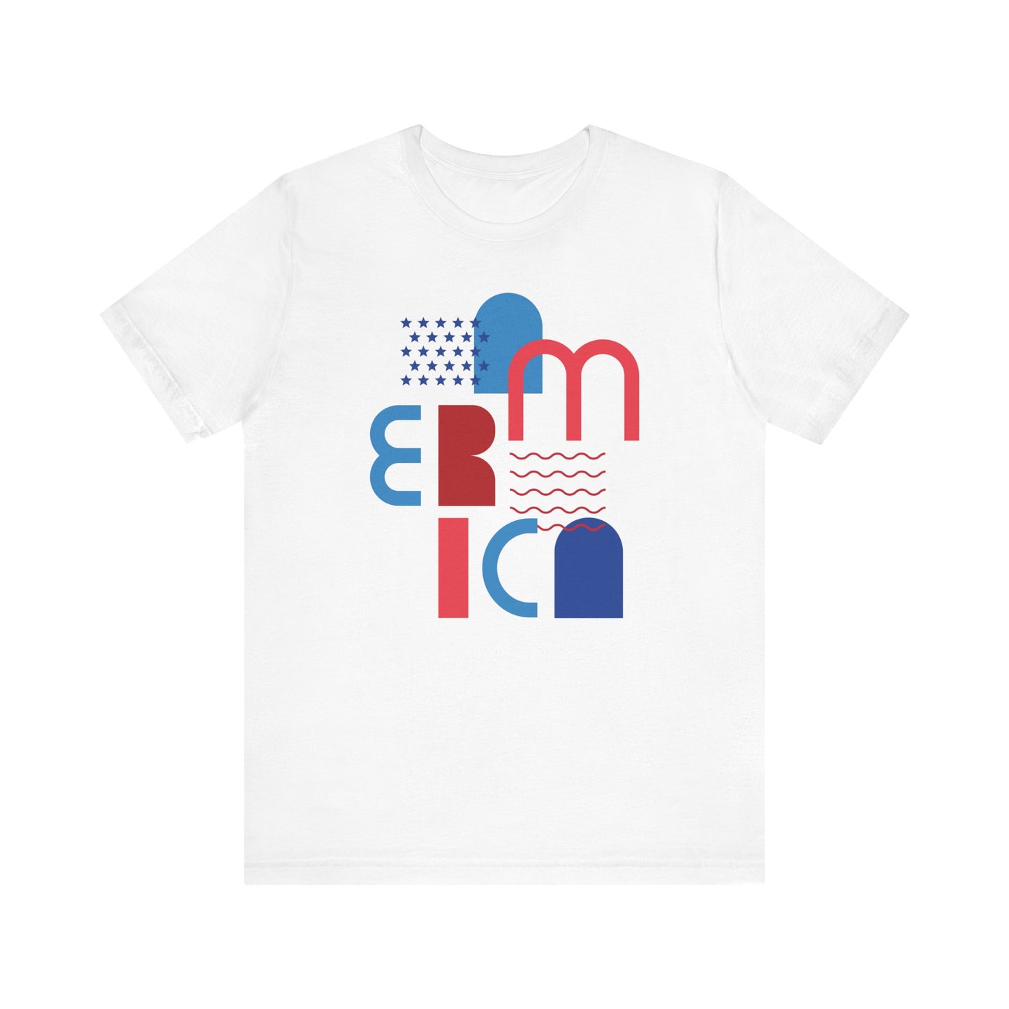 Patriotic Tee, America Shirt, Fourth of July Top, Memorial Day Apparel, Veterans Day T-Shirt, Unisex Jersey Short Sleeve Tee