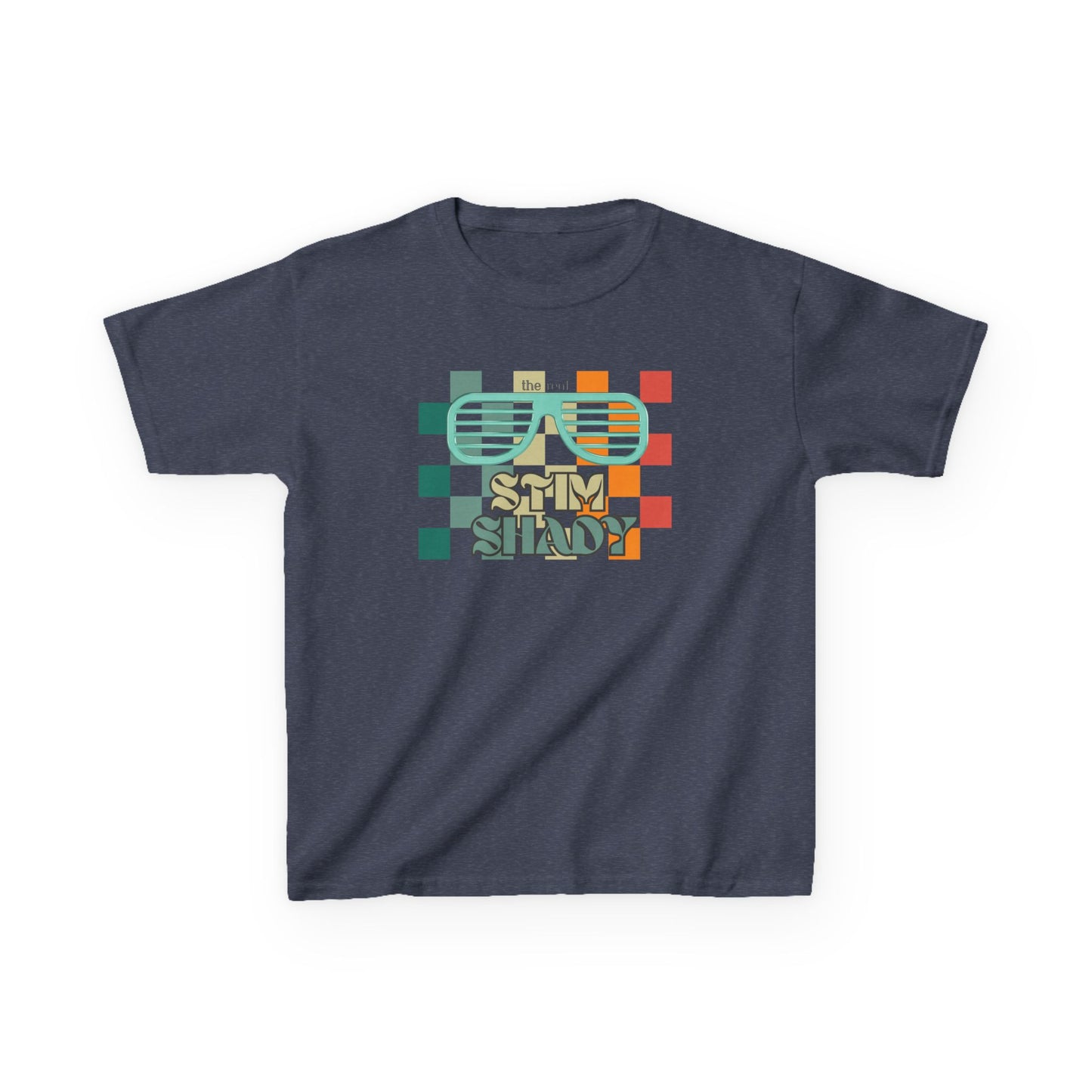 Neurodiversity Kids Tee, Autism Awareness Shirt, Stimming Tshirt, Real Stem Shady, Children's Heavy Cotton Top