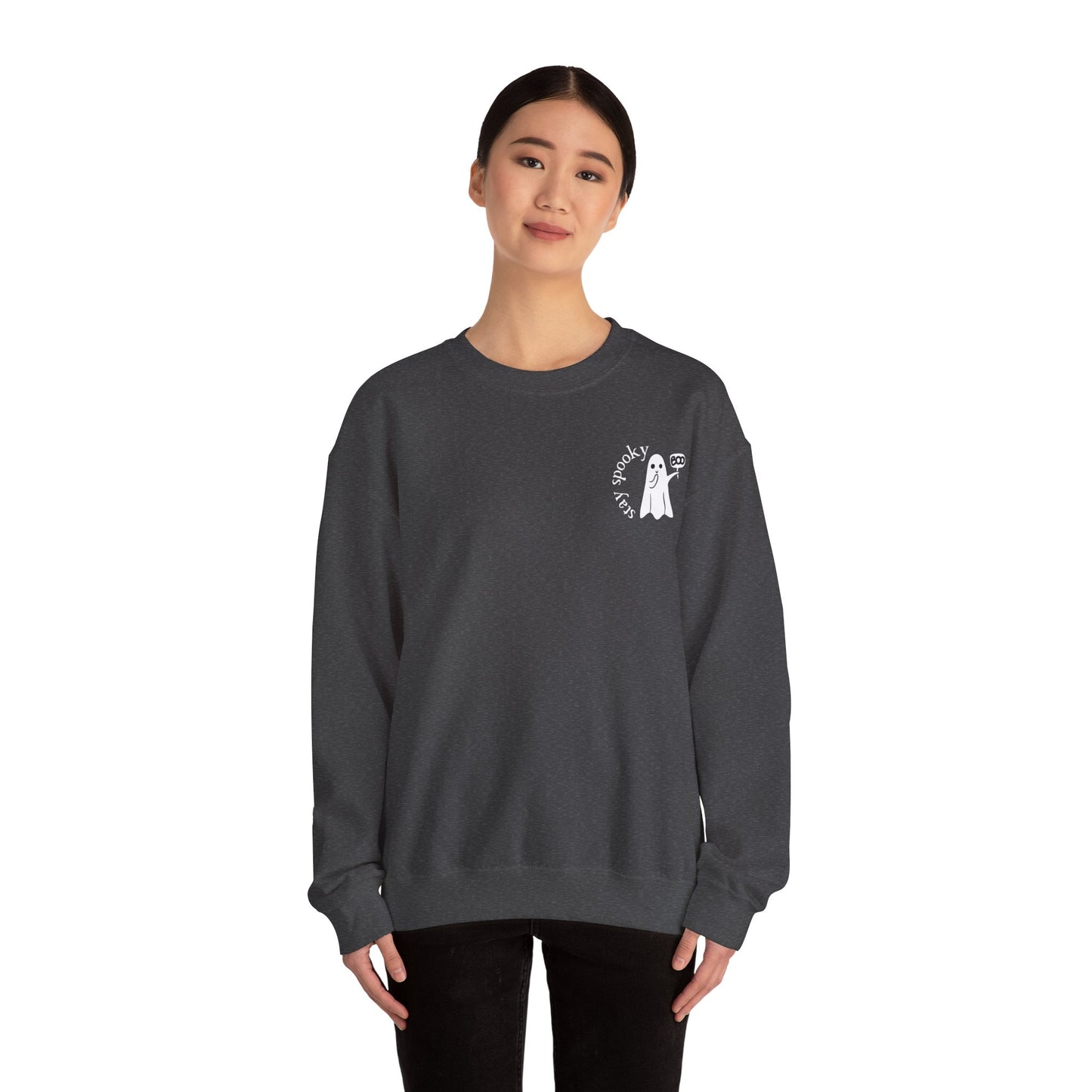 Enchanting "Stay Spooky" Ghost Sweatshirt - Cute Women's Halloween Shirt - Women's Fall Crewneck - BOO Ghost Sweatshirt