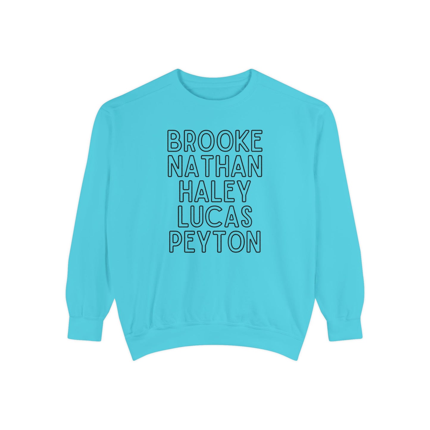 Ravens' Tree Hill Crew Neck Comfort Colors Sweatshirt - One Tree Hill Ravens Themed Shirt - OG Character Names
