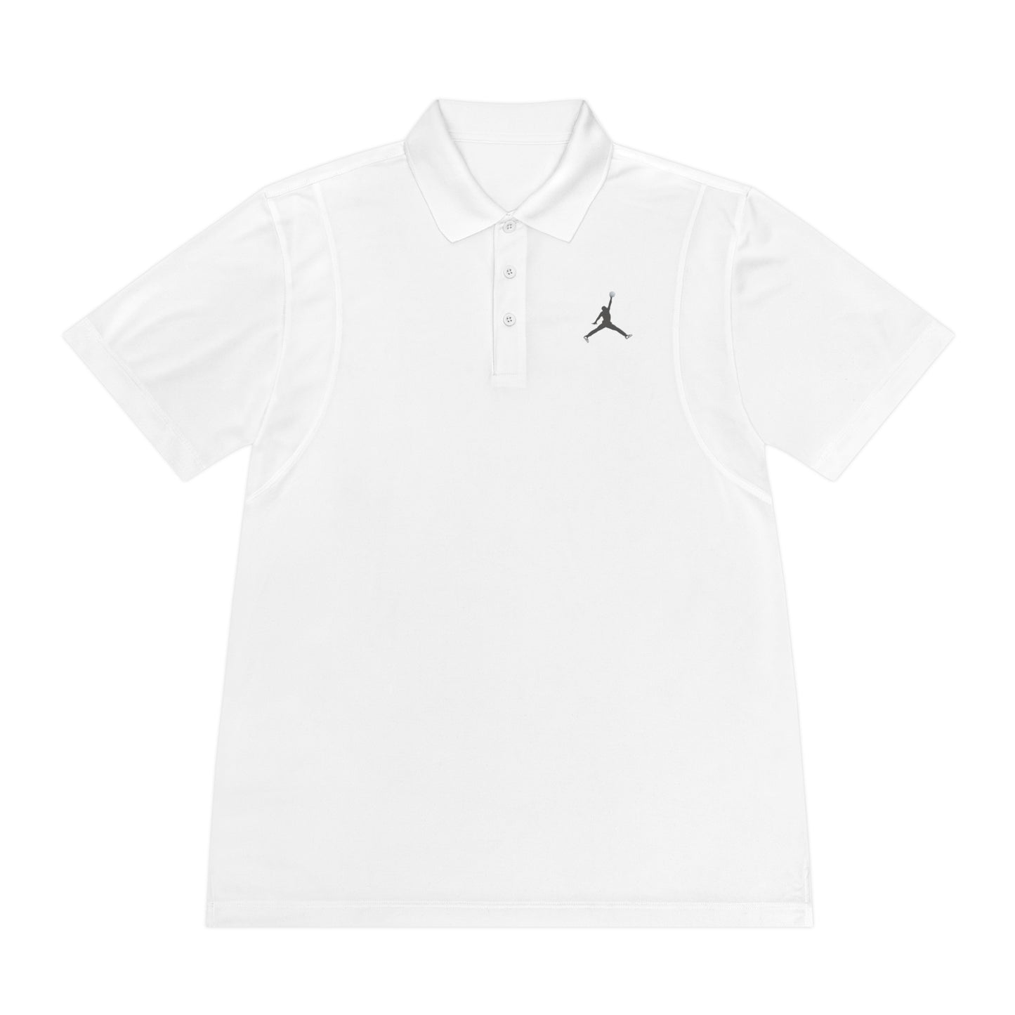 Men's Sport Polo Shirt; Golf Sports Men's Polo Shirt with Jordan Sign and Golf Ball Motif- Jordan Inspired Golf Apparel