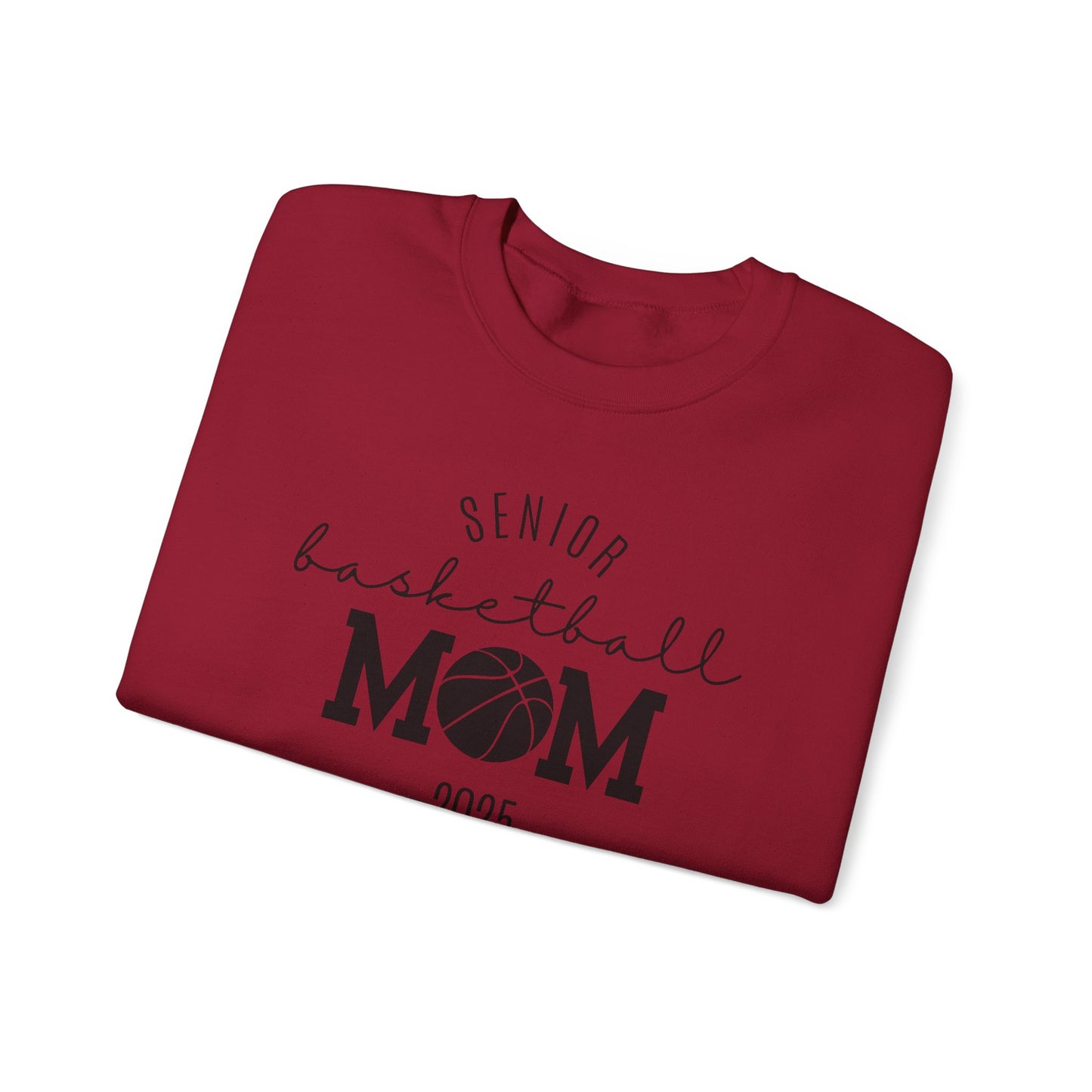 Basketball Mom Personalized Crewneck Sweatshirt for Senior Player, Team Mom Gift, Sports Mom Apparel, Customized Basketball Mom Sweatshirt