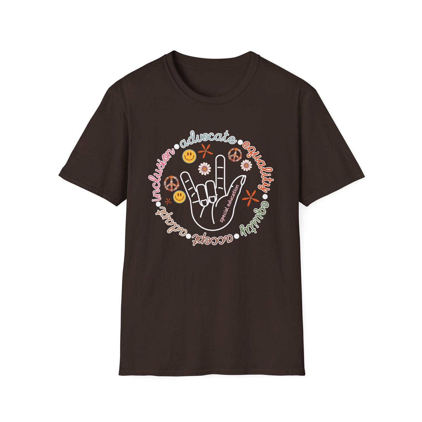 Special Education Teacher Shirt - Retro Theme Advocate Inclusion and Equality - Teacher appreciation - Teacher Tee