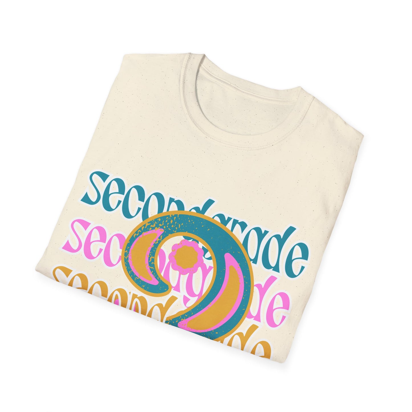 Second Grade Teacher T-Shirt - Retro Design - Colorful Teacher Tee - Grade 2 - Teacher gifts - Grade Level Tees -