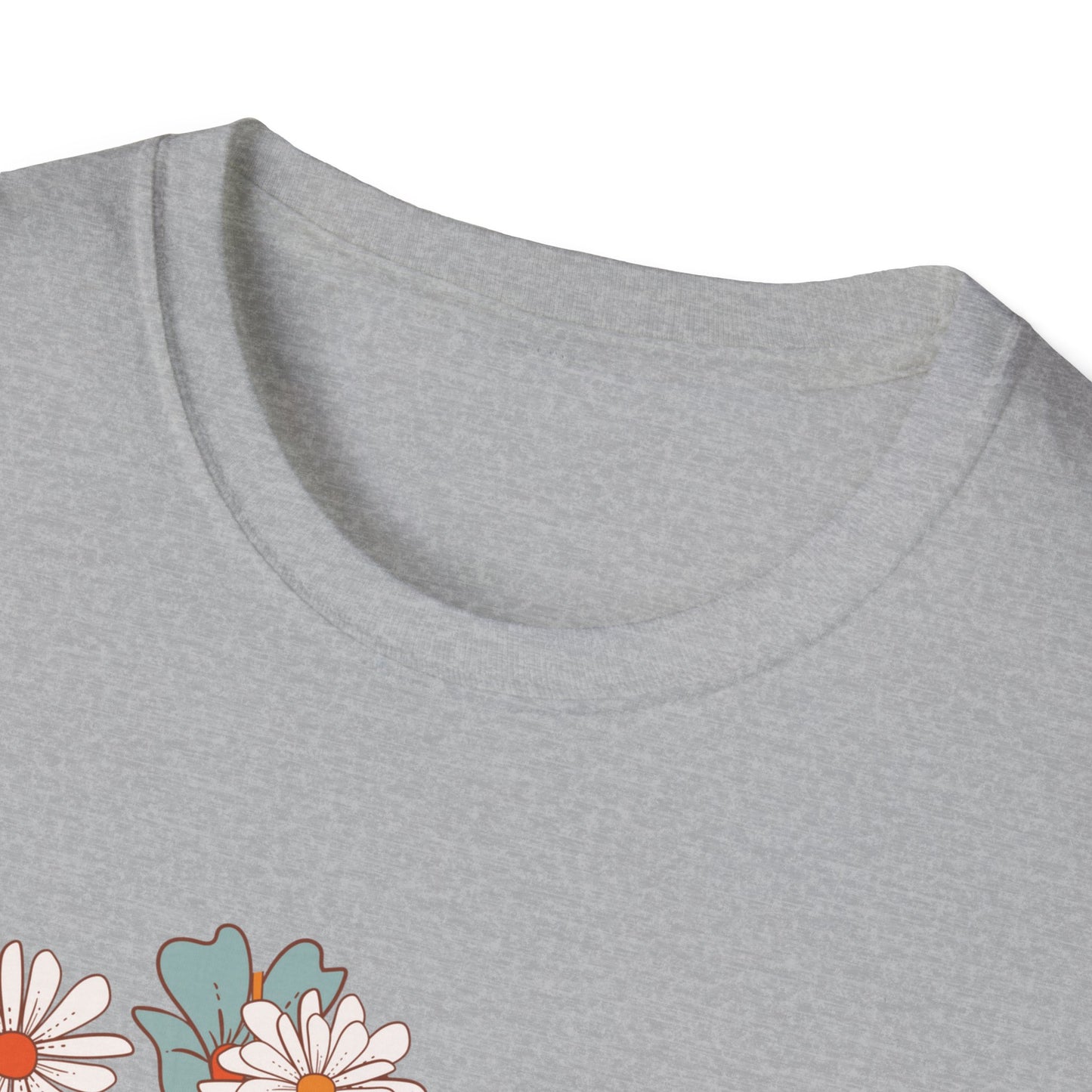 Fourth Grade Teacher T-Shirt - Retro Floral Design - Colorful Grade Level Tee