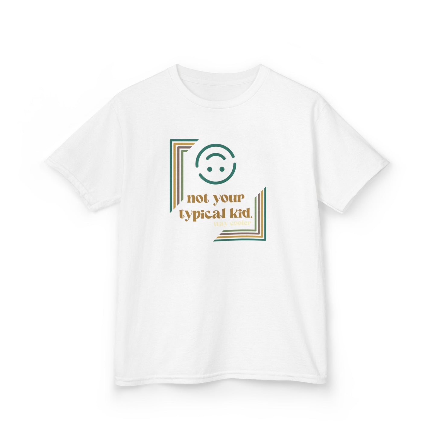 Not Your Typical Kid Tee - Neurodiversity Acceptance - Fun Kids Heavy Cotton, Birthday Gift, Playdate Outfit, Casual Wear, Summer Style