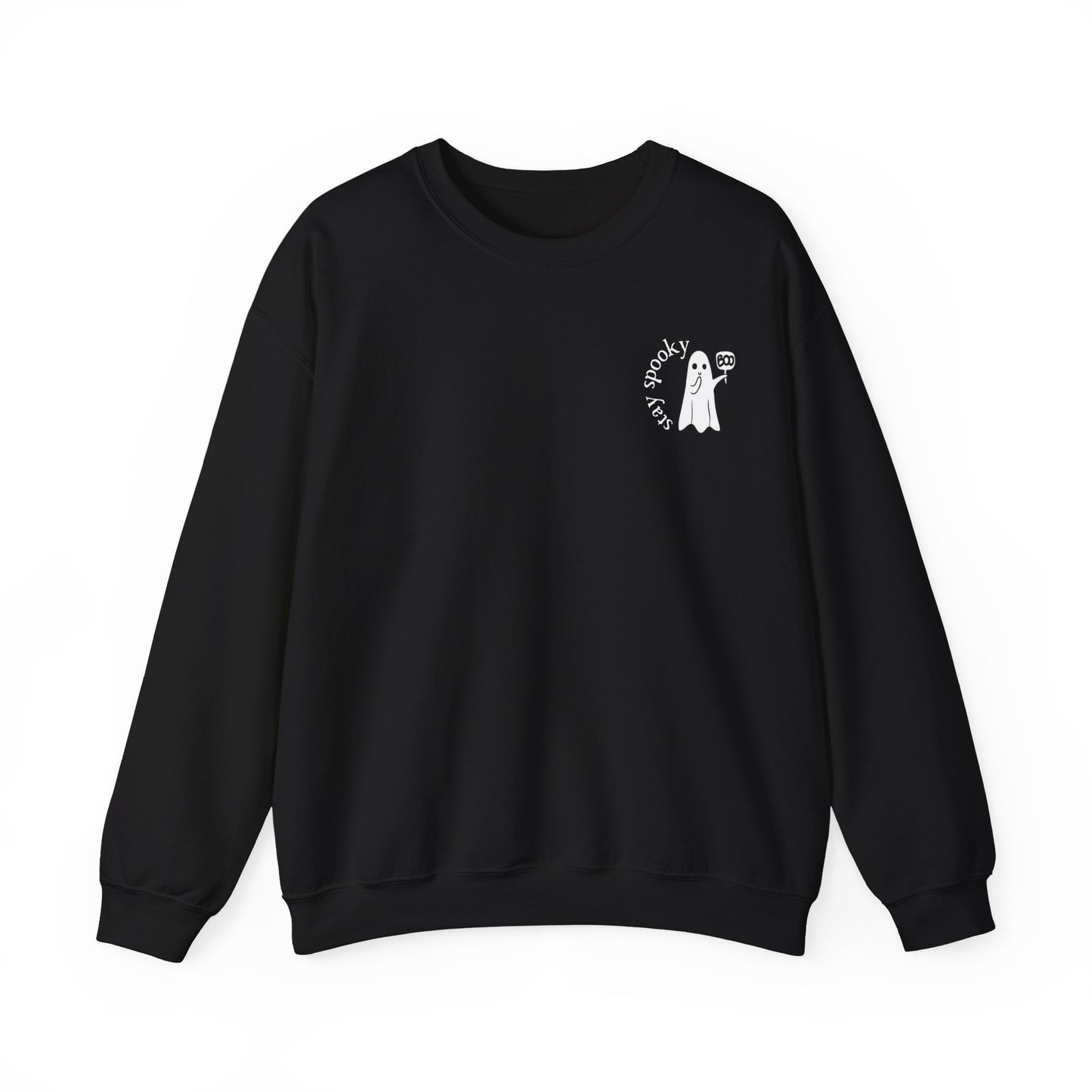 Enchanting "Stay Spooky" Ghost Sweatshirt - Cute Women's Halloween Shirt - Women's Fall Crewneck - BOO Ghost Sweatshirt