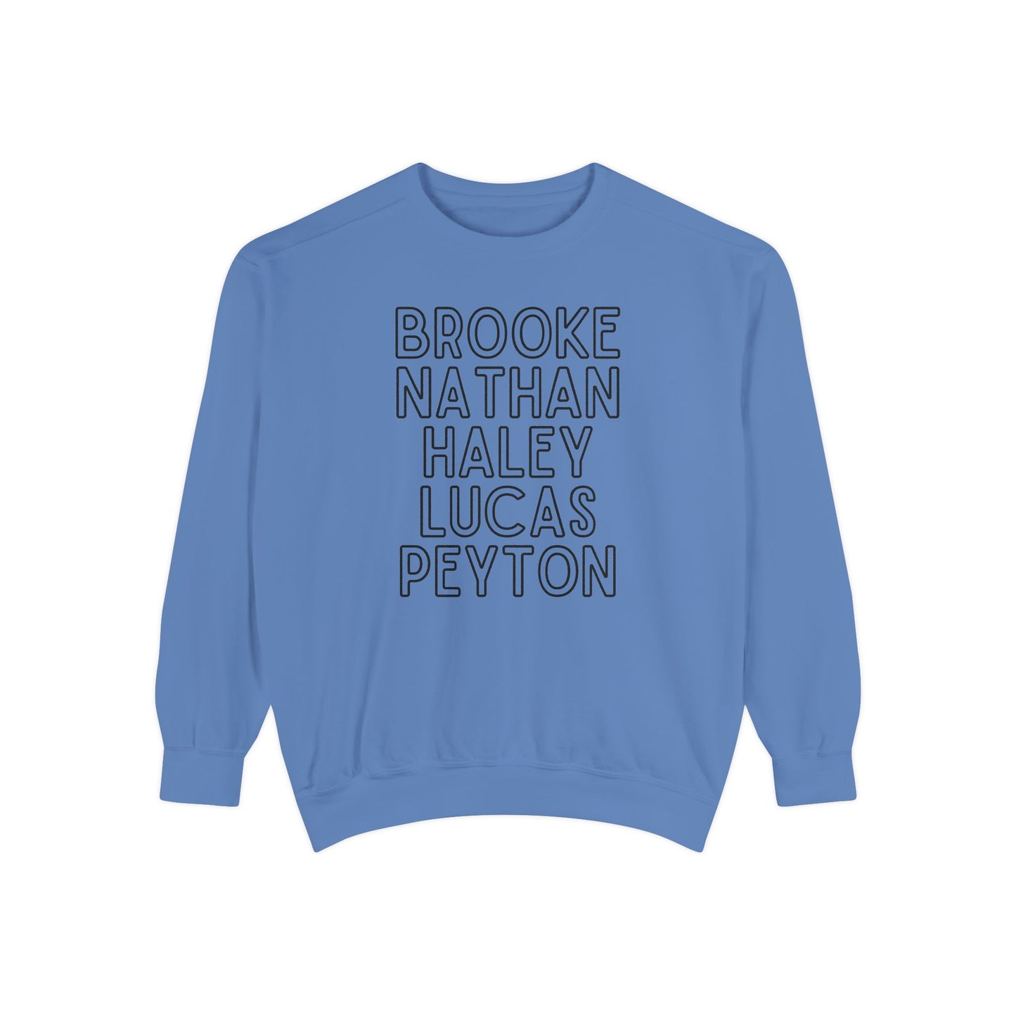 Ravens' Tree Hill Crew Neck Comfort Colors Sweatshirt - One Tree Hill Ravens Themed Shirt - OG Character Names