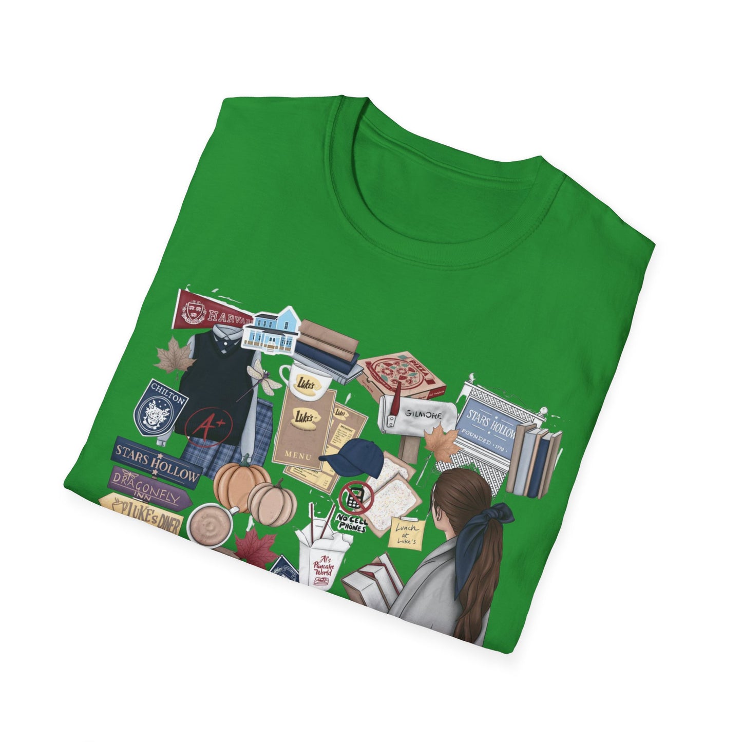 Gilmore Girls themed tshirt for women; Mother Daughter shirt; TV apparel; Fan club apparel; Dragonfly inn; Lukes Diner; Chilton; Yale