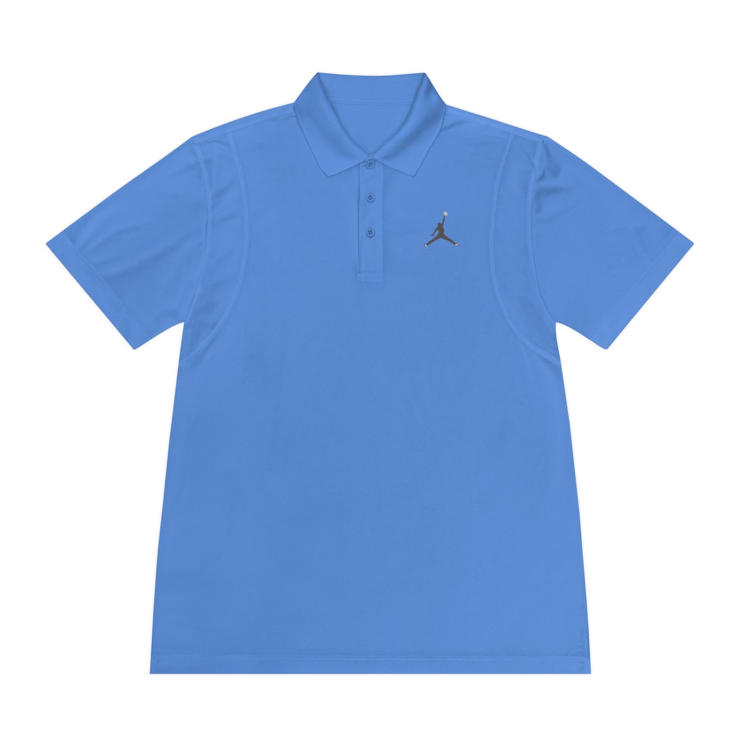 Men's Sport Polo Shirt; Golf Sports Men's Polo Shirt with Jordan Sign and Golf Ball Motif- Jordan Inspired Golf Apparel