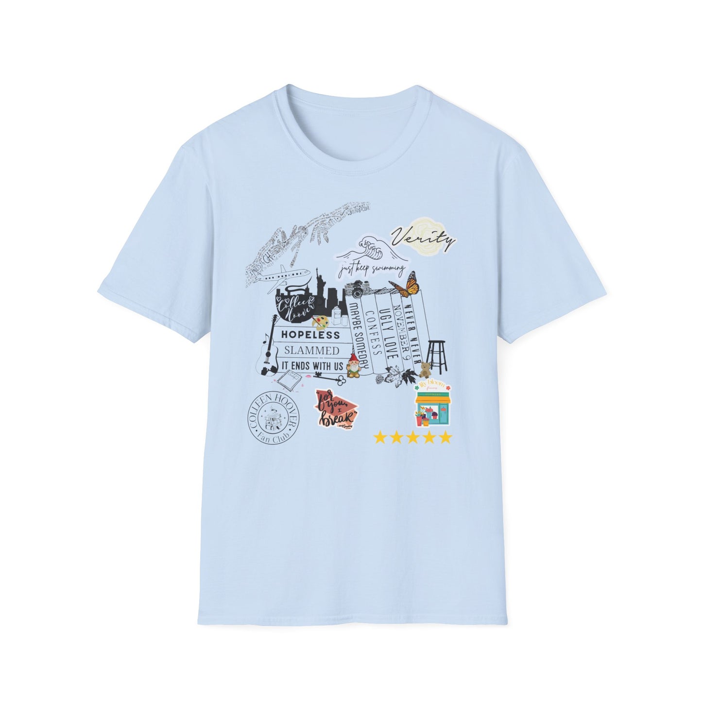 Colleen Hoover Theme Tshirt; Womens bookworm shirt; It Ends with Us; Maybe Someday; Ugly Love; Verity; Slammed; Booktok;