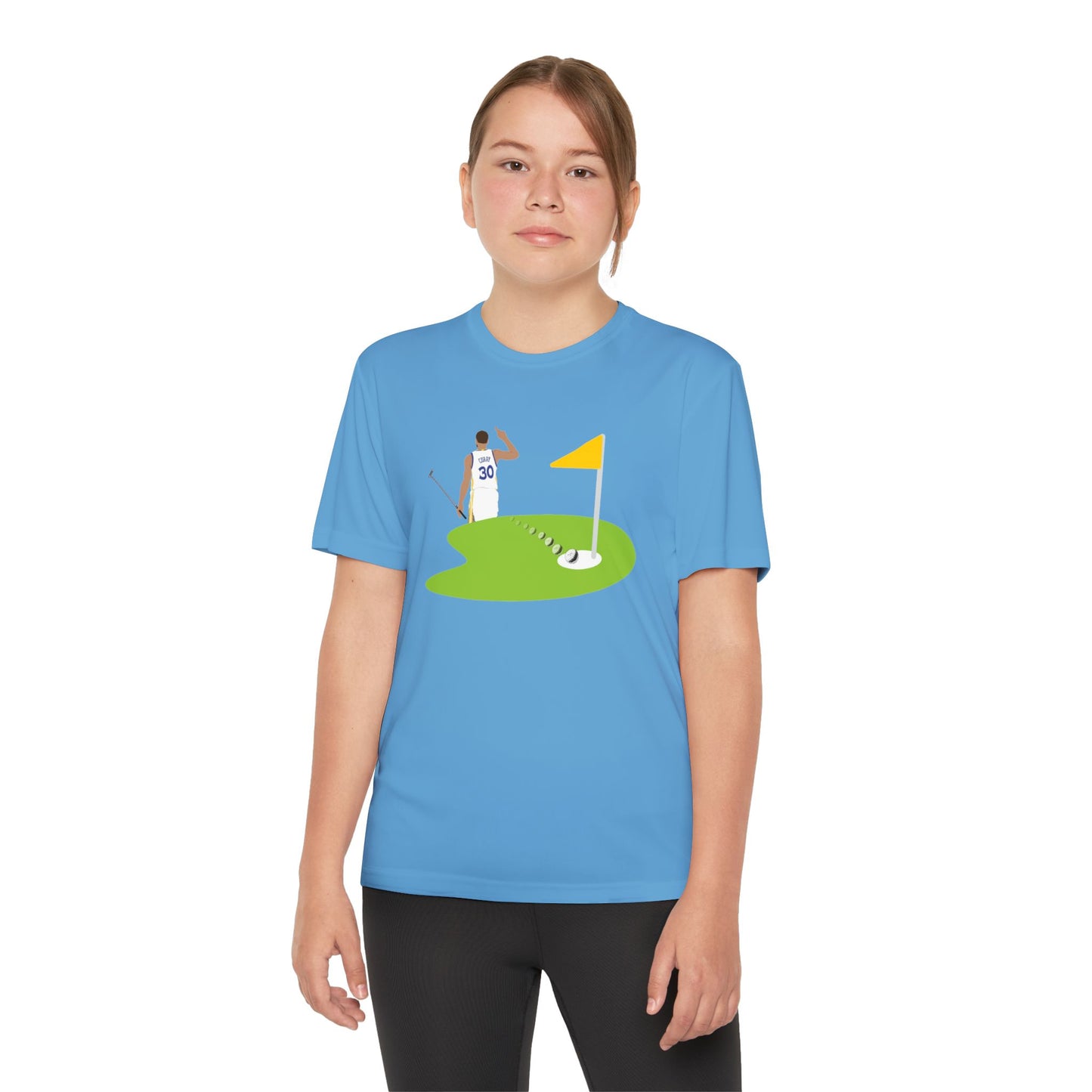 Kids Steph Curry Golf Tee - Steph Curry T Shirt- Athletic Shirt for Kids- Youth Competitor Tee - Curry Golf Adventure