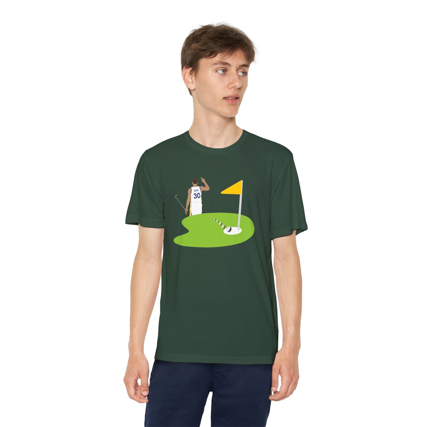 Kids Steph Curry Golf Tee - Steph Curry T Shirt- Athletic Shirt for Kids- Youth Competitor Tee - Curry Golf Adventure