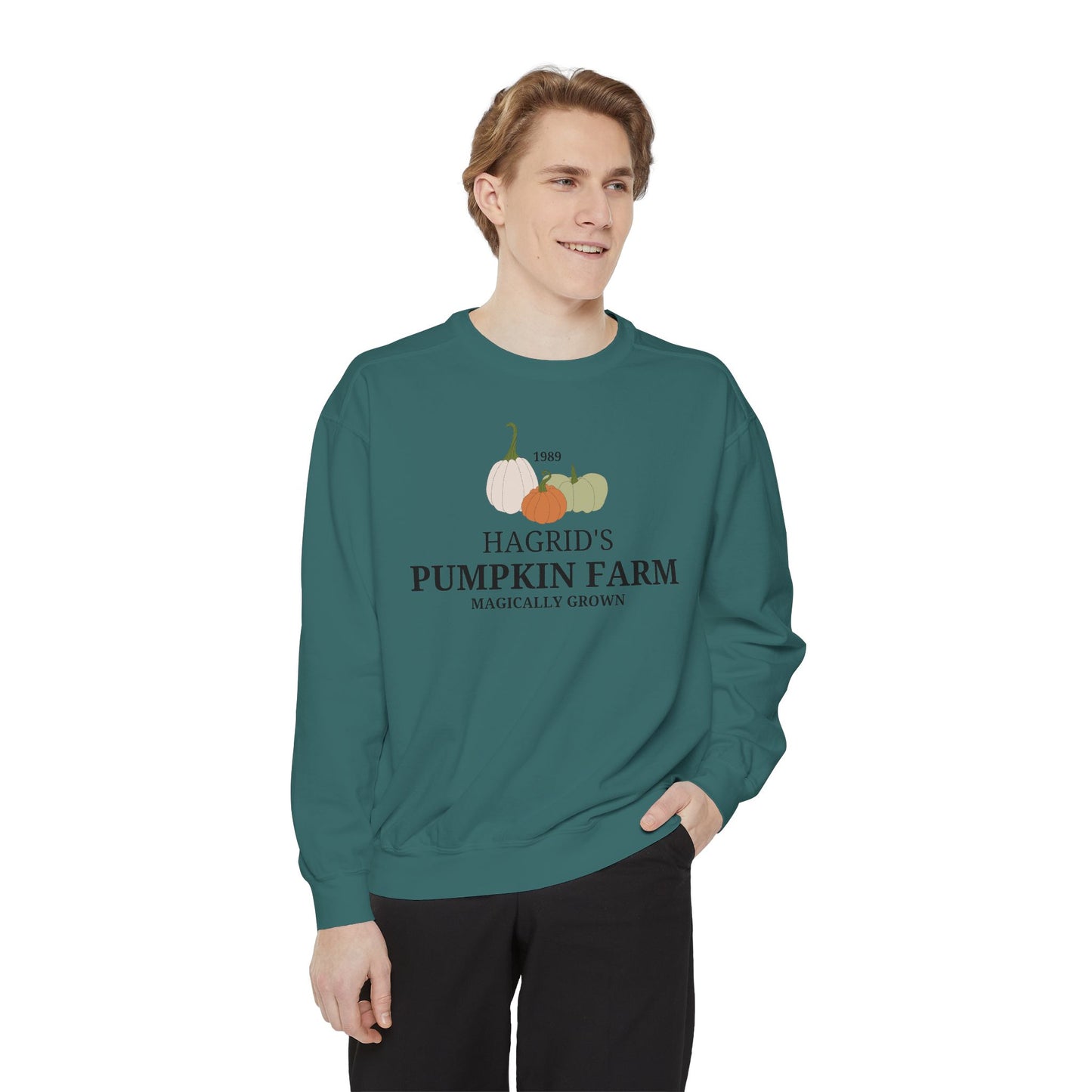 Hagrid's Pumpkin Farm - Magically Grown - Harry Potter Fall Sweatshirt - Comfort Color Crewneck - Halloween Theme Shirt