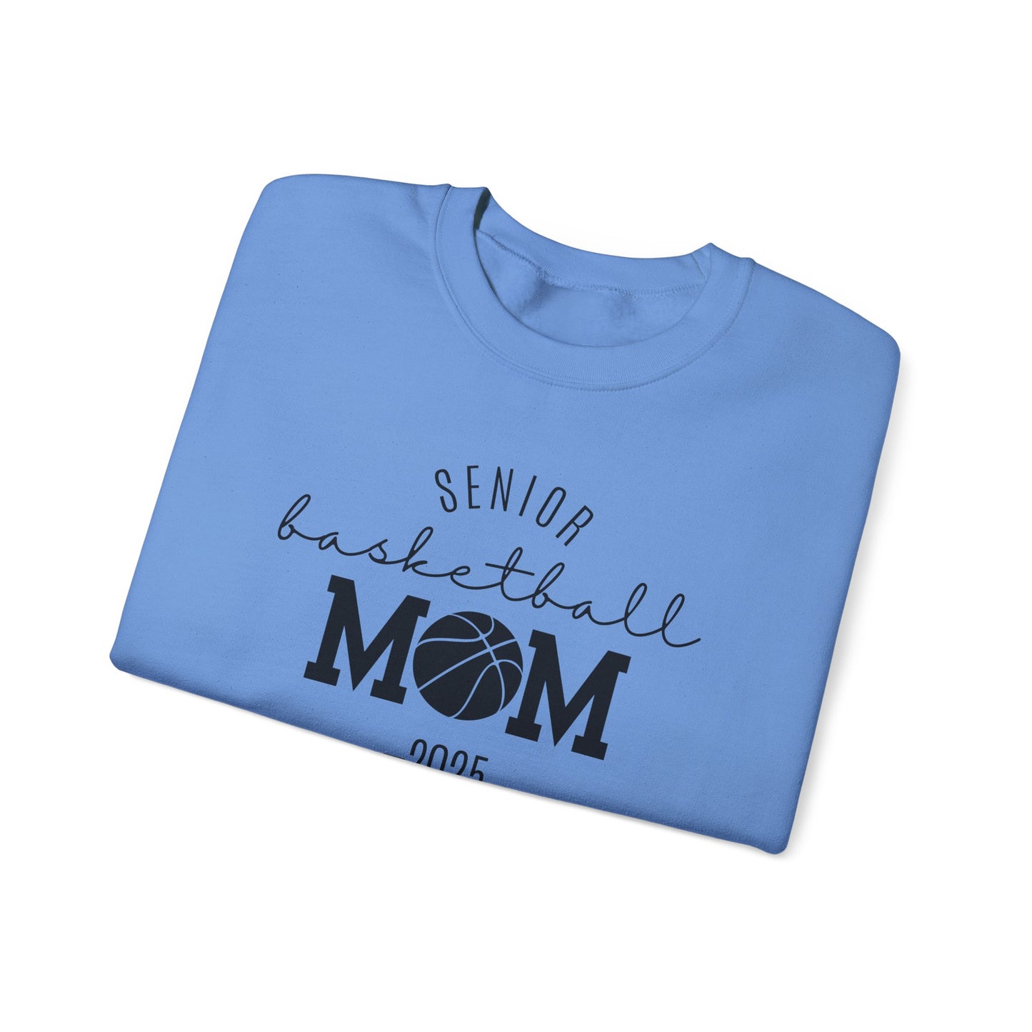 Basketball Mom Personalized Crewneck Sweatshirt for Senior Player, Team Mom Gift, Sports Mom Apparel, Customized Basketball Mom Sweatshirt