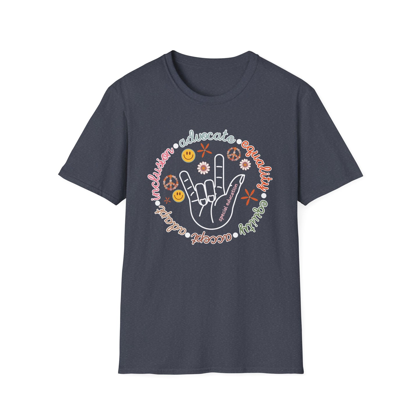 Special Education Teacher Shirt - Retro Theme Advocate Inclusion and Equality - Teacher appreciation - Teacher Tee