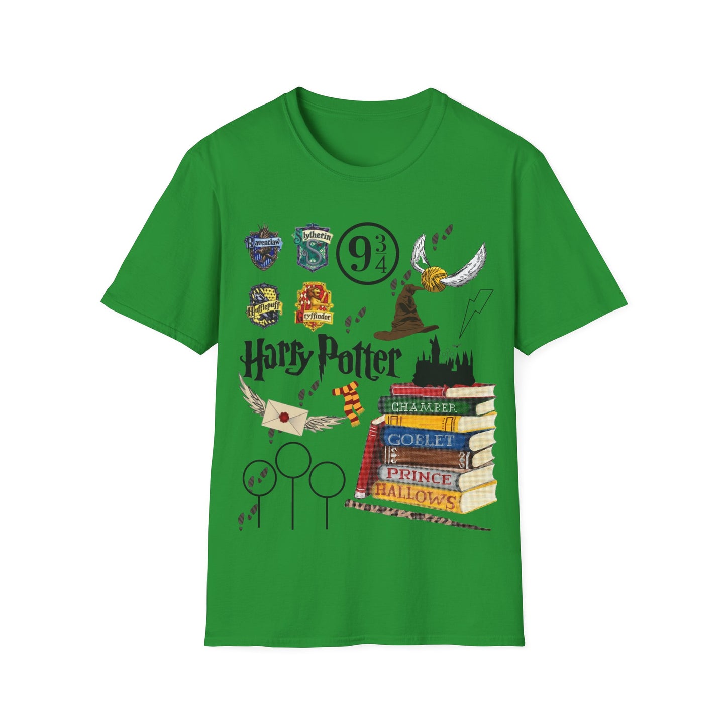 Harry Potter tshirt; mischief managed; Hogwarts; Potterhead; Gryffindor, Slytherin, Hufflepuff, Ravenclaw;