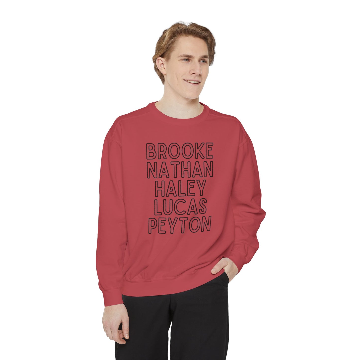 Ravens' Tree Hill Crew Neck Comfort Colors Sweatshirt - One Tree Hill Ravens Themed Shirt - OG Character Names