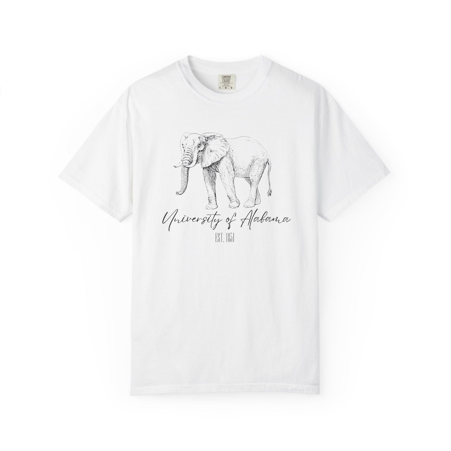 Crimson Tide Spirit T-Shirt - Majestic Elephant Design - University of Alabama Est. 1831