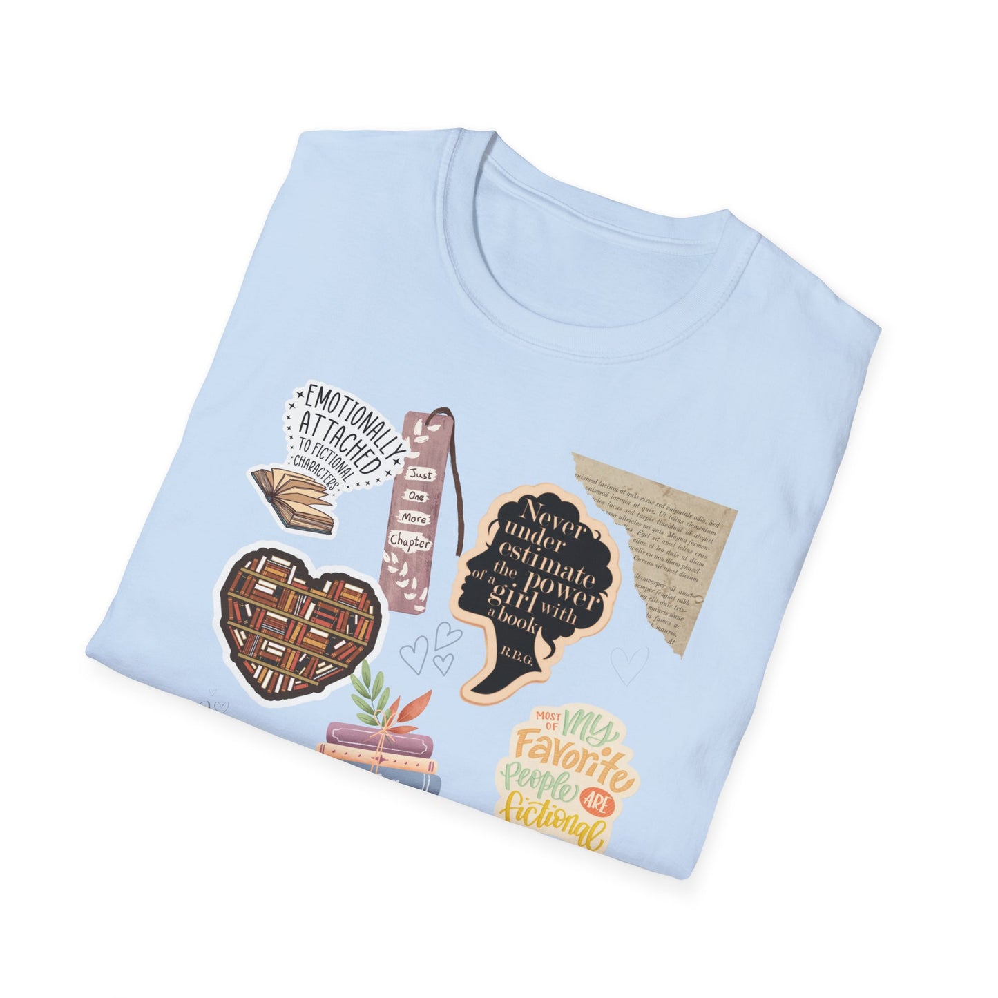Book Lovers TShirt for Women; Smart Women Read; Readaholic; Fictional Novels; Characters; Floral