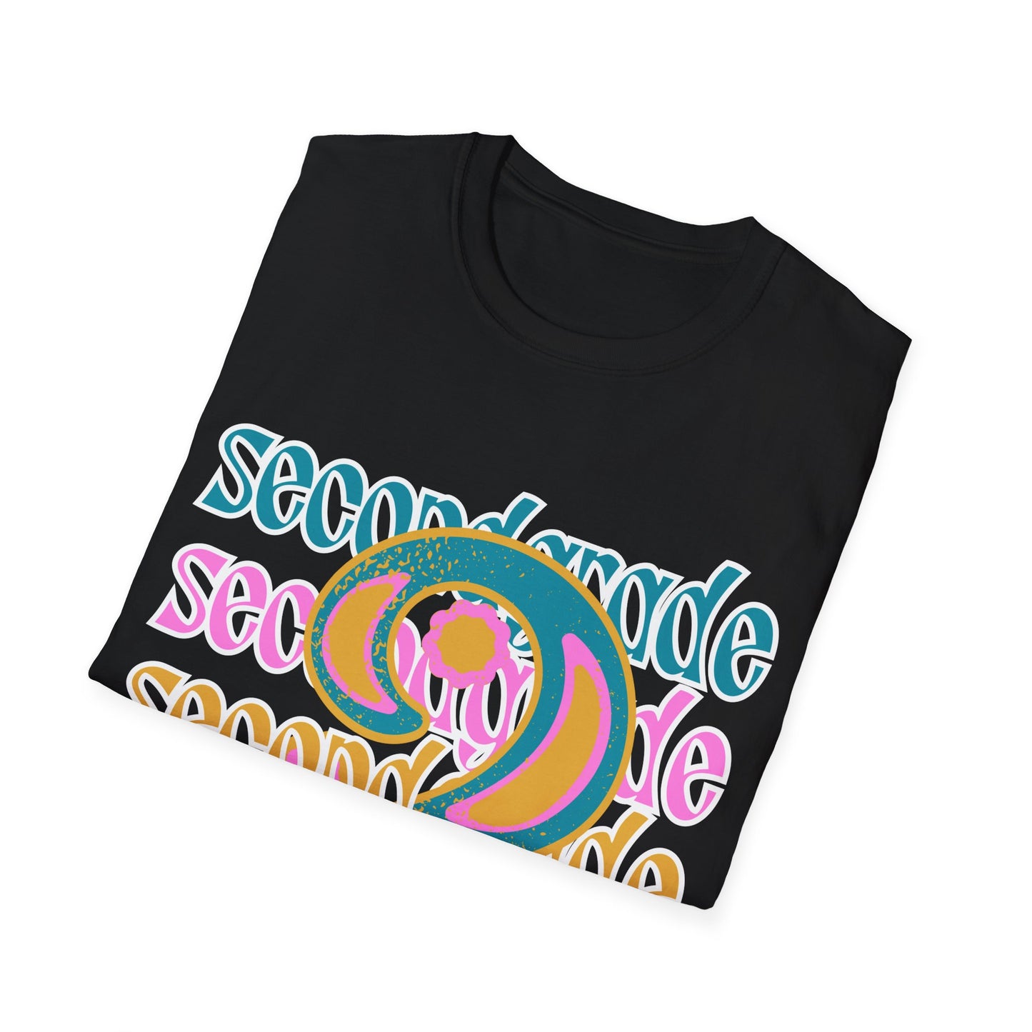 Second Grade Teacher T-Shirt - Retro Design - Colorful Teacher Tee - Grade 2 - Teacher gifts - Grade Level Tees -