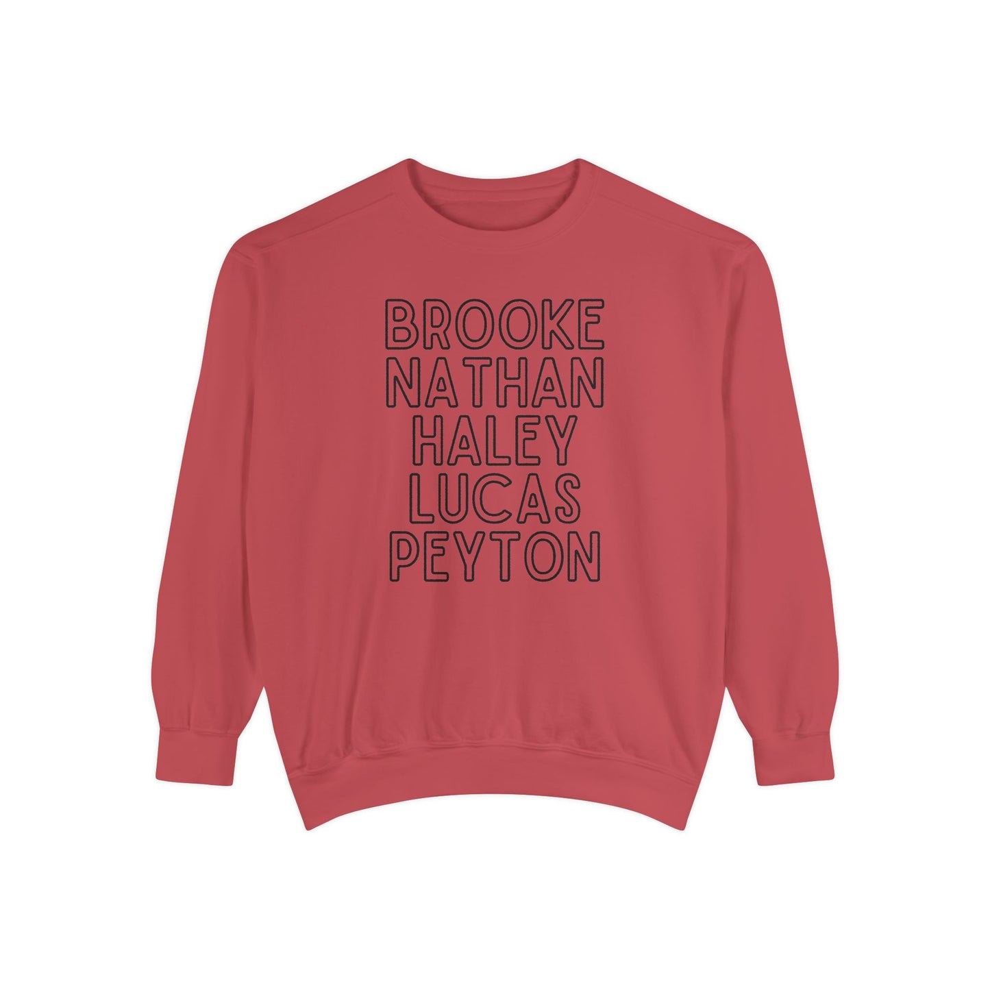 Ravens' Tree Hill Crew Neck Comfort Colors Sweatshirt - One Tree Hill Ravens Themed Shirt - OG Character Names