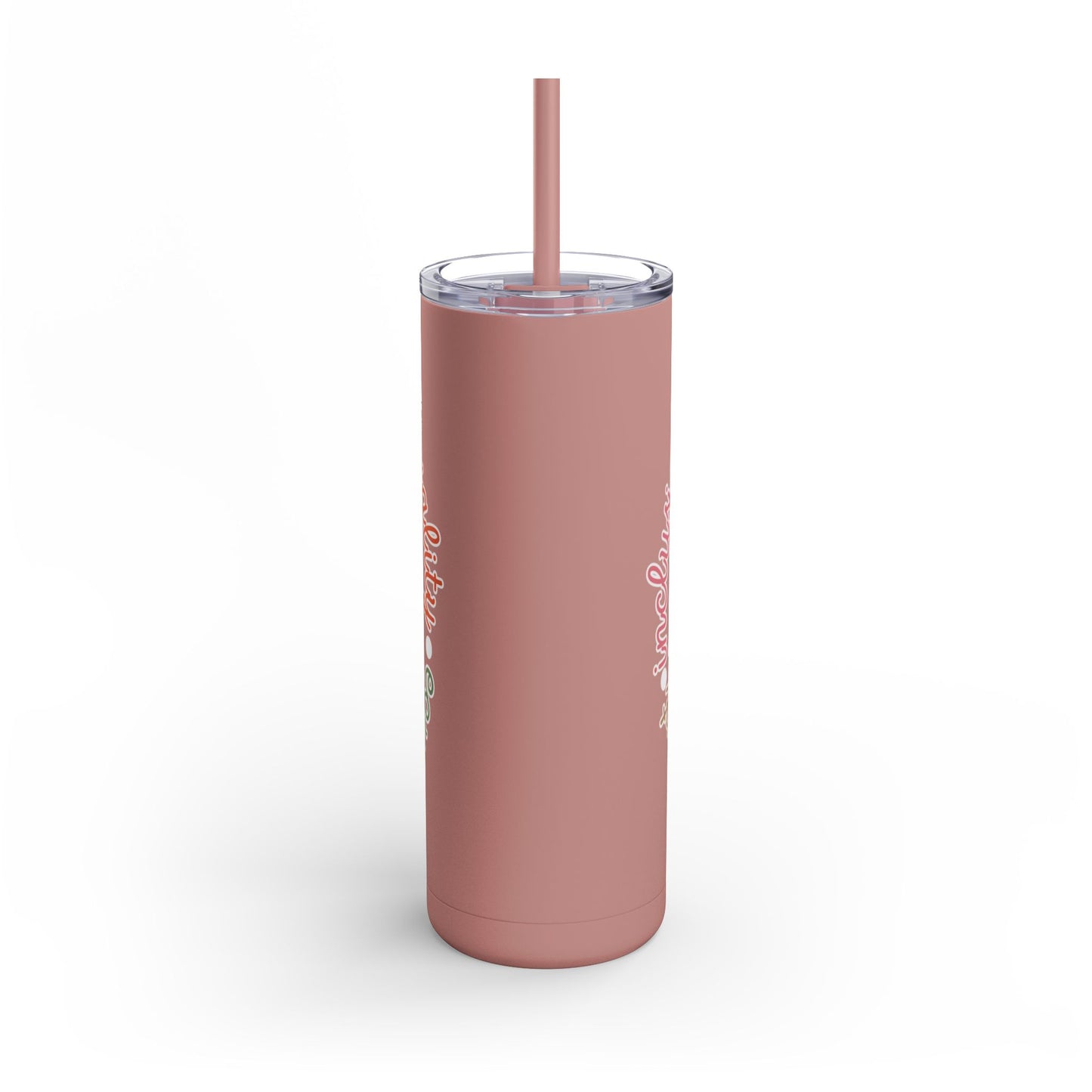 Autism Acceptance Advocate Skinny Matte Tumbler, 20oz- Special Education Teacher Tumbler with Straw