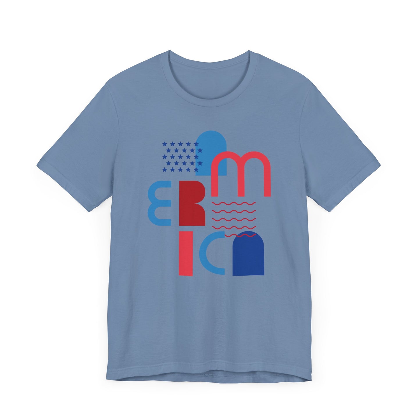 Patriotic Tee, America Shirt, Fourth of July Top, Memorial Day Apparel, Veterans Day T-Shirt, Unisex Jersey Short Sleeve Tee