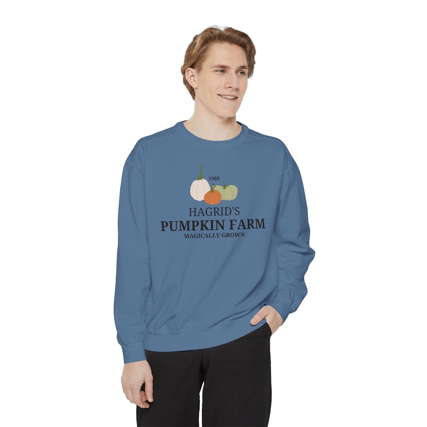 Hagrid's Pumpkin Farm - Magically Grown - Harry Potter Fall Sweatshirt - Comfort Color Crewneck - Halloween Theme Shirt