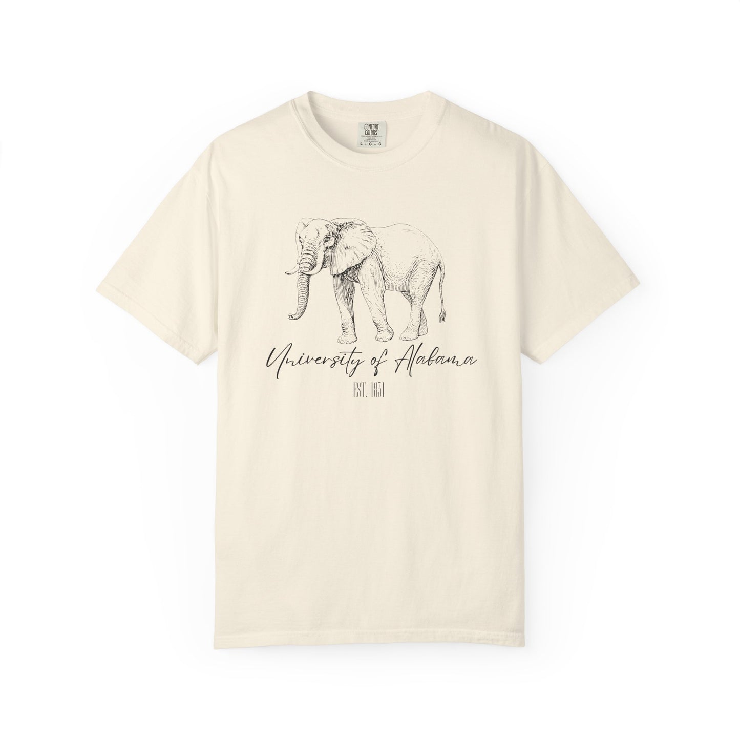 Crimson Tide Spirit T-Shirt - Majestic Elephant Design - University of Alabama Est. 1831