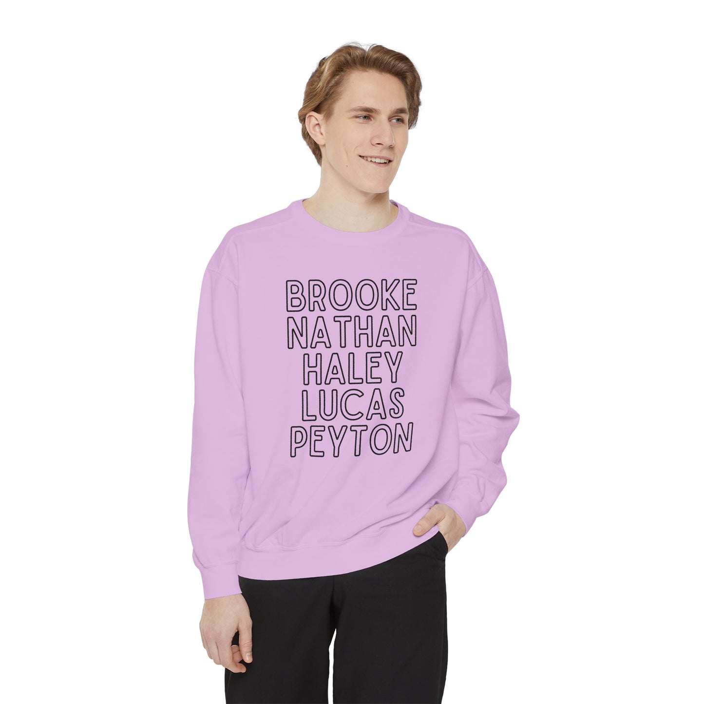 Ravens' Tree Hill Crew Neck Comfort Colors Sweatshirt - One Tree Hill Ravens Themed Shirt - OG Character Names