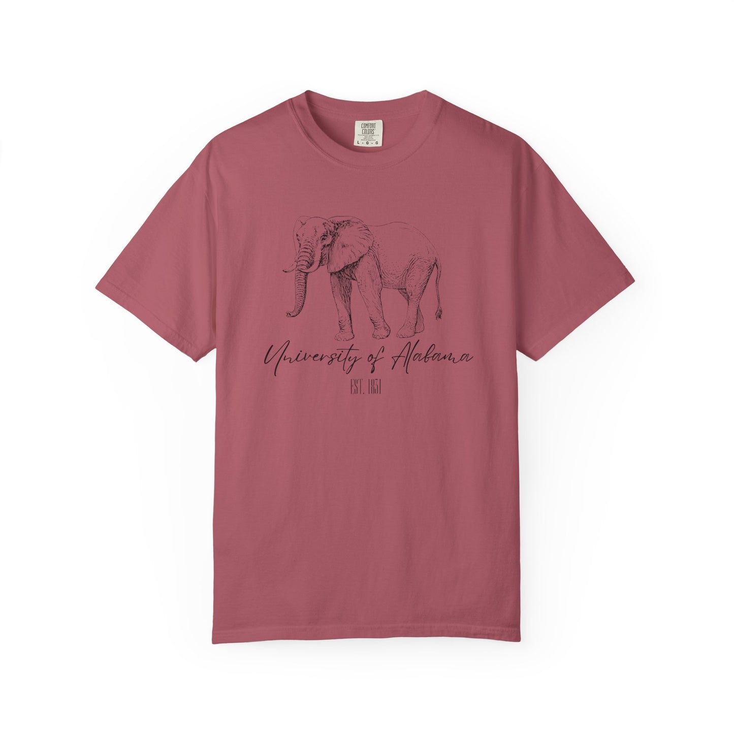 Crimson Tide Spirit T-Shirt - Majestic Elephant Design - University of Alabama Est. 1831