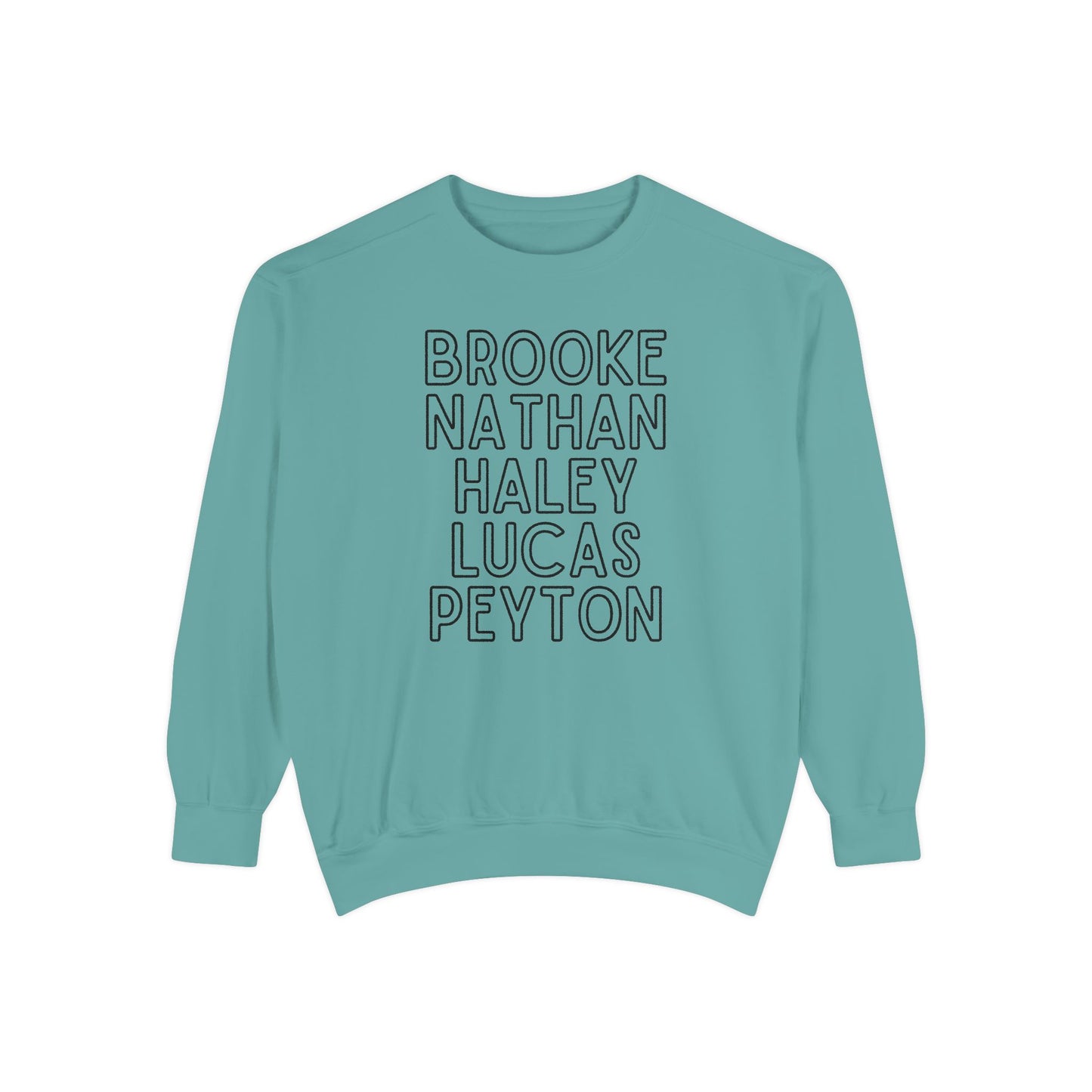 Ravens' Tree Hill Crew Neck Comfort Colors Sweatshirt - One Tree Hill Ravens Themed Shirt - OG Character Names
