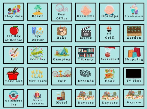 2023 Calendar, Calendar template, Instant Download, 2023 Planner, Autism, Calendar, Visual Calendar, Kids Calendar, Editable Calendar