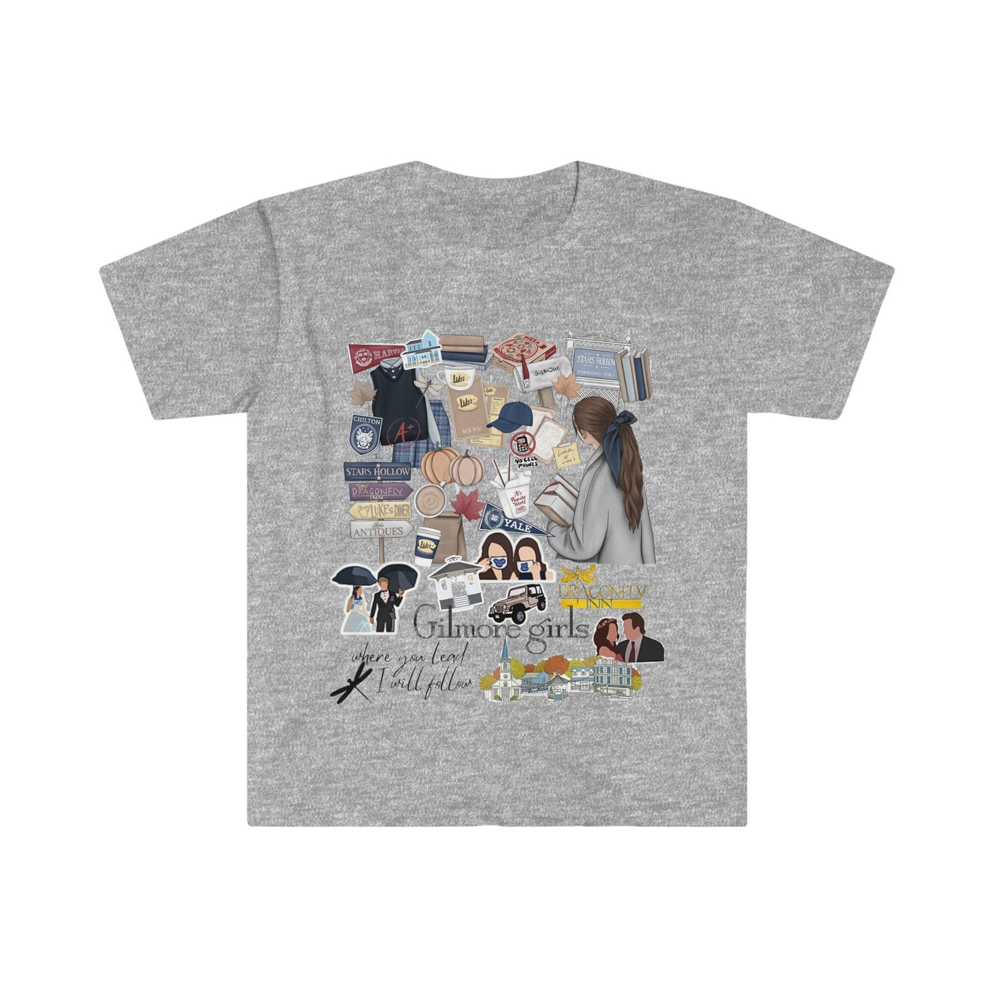 Stylish Gilmore Girls T-Shirt for Women-Stars Hollow Harmony; Women's Gilmore Girls T-Shirt | Mother-Daughter Shirt for Fans of the Show