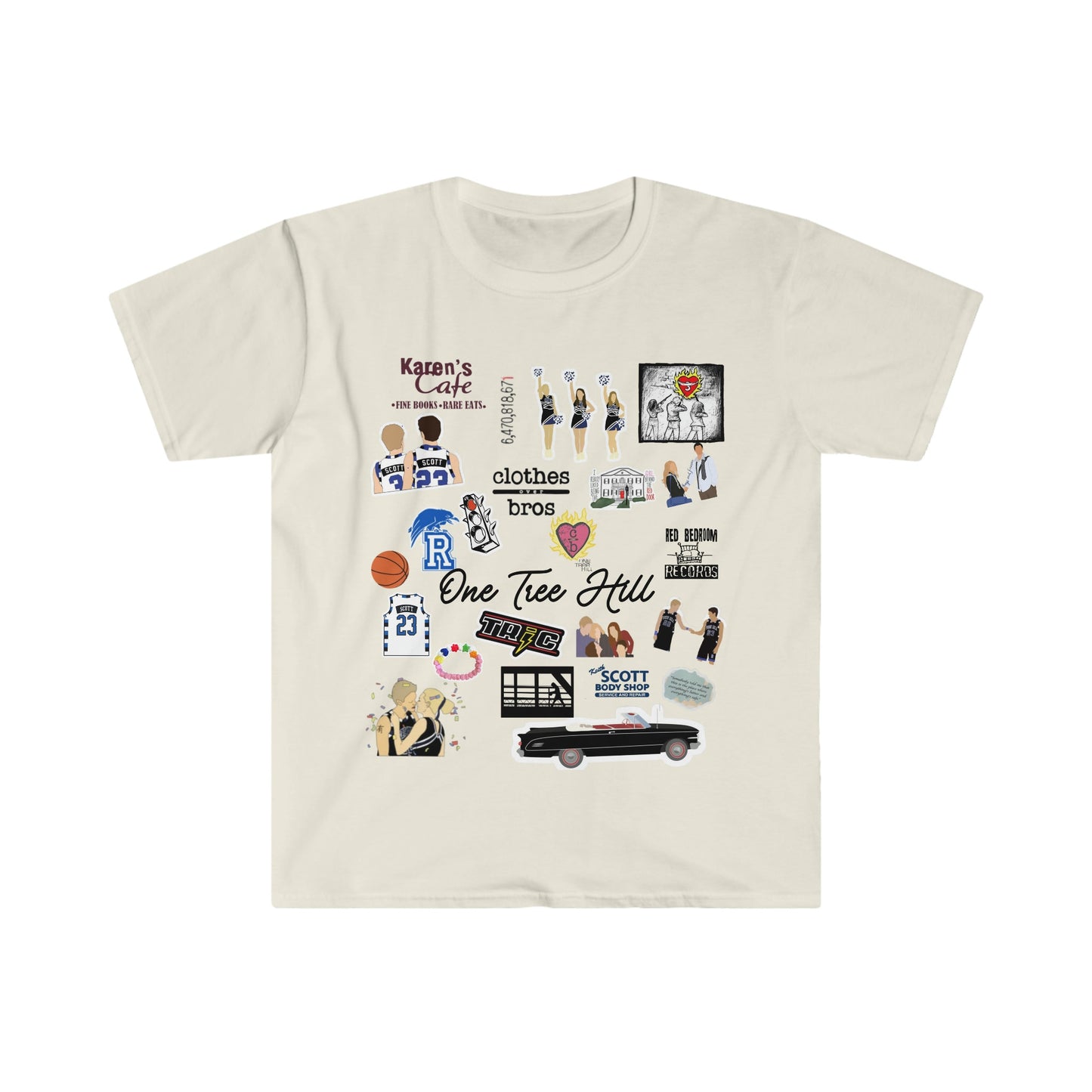 Tree Hill Ravens - Women's One Tree Hill Inspired TV Theme T-Shirt | TRIC, Clothes Over Bros; Trendy One Tree Hill T-Shirt for Women & Teens